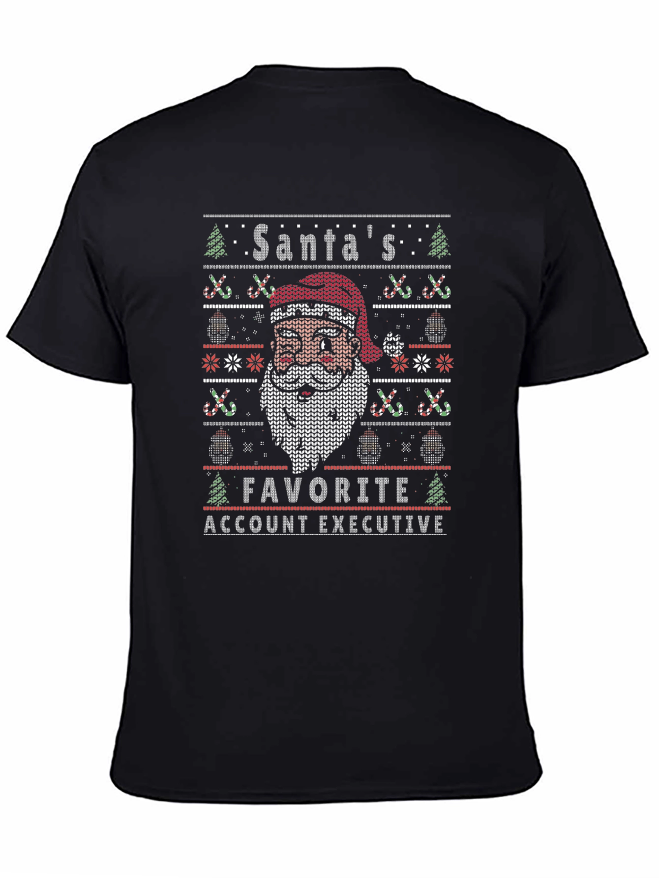 Santas Favorite Account Executive Ugly Christmas Sweater T-Shirt
