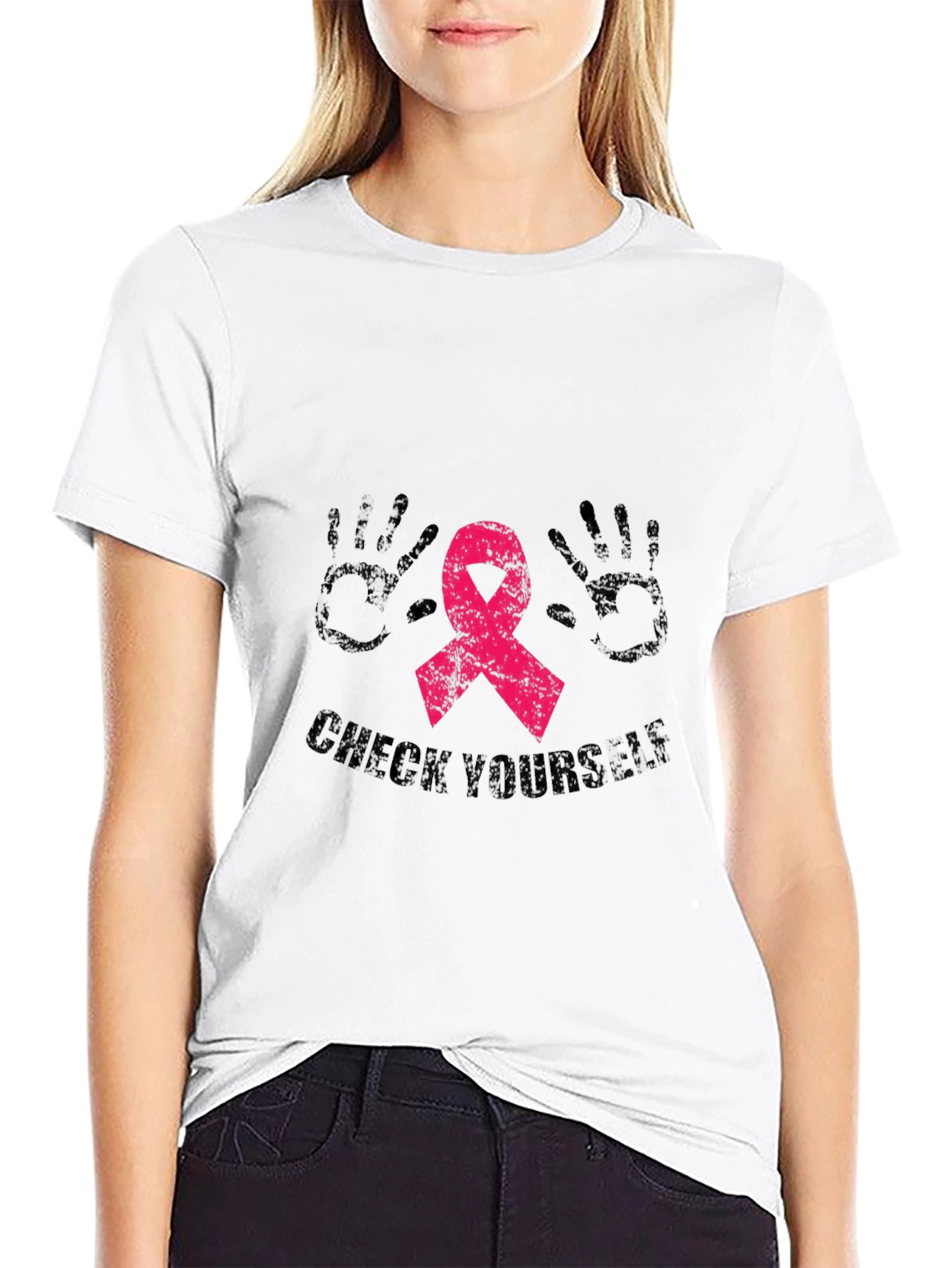Check Yourself Breast Cancer Awareness Tee