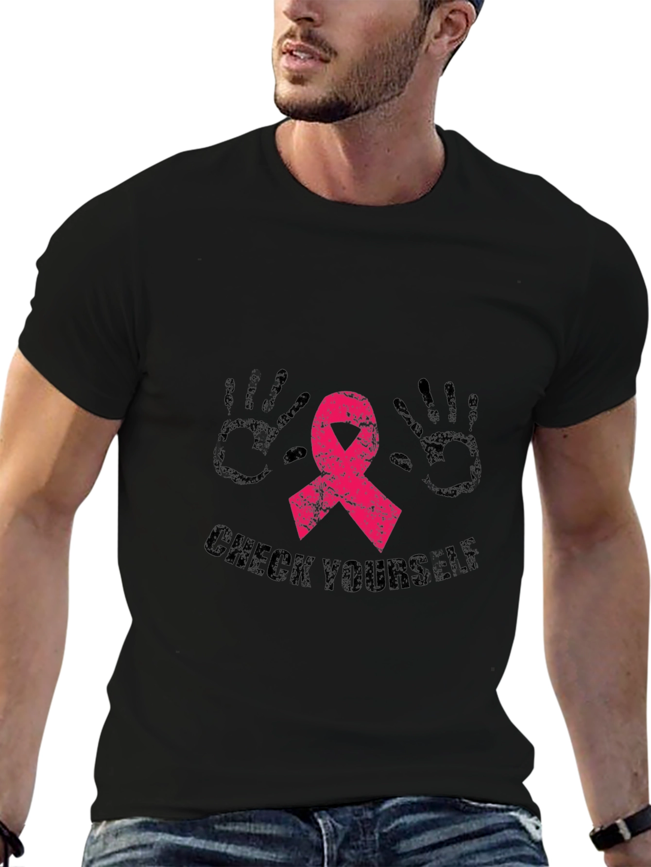 Check Yourself Breast Cancer Awareness Tee
