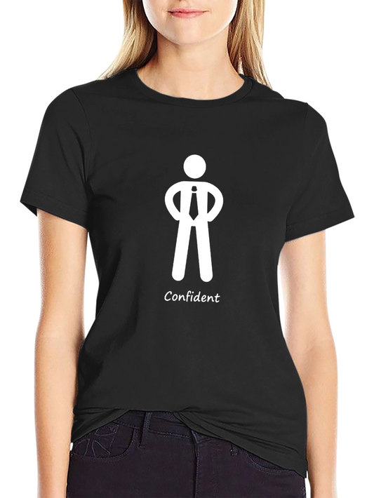 Confident Man Graphic Tee - Black