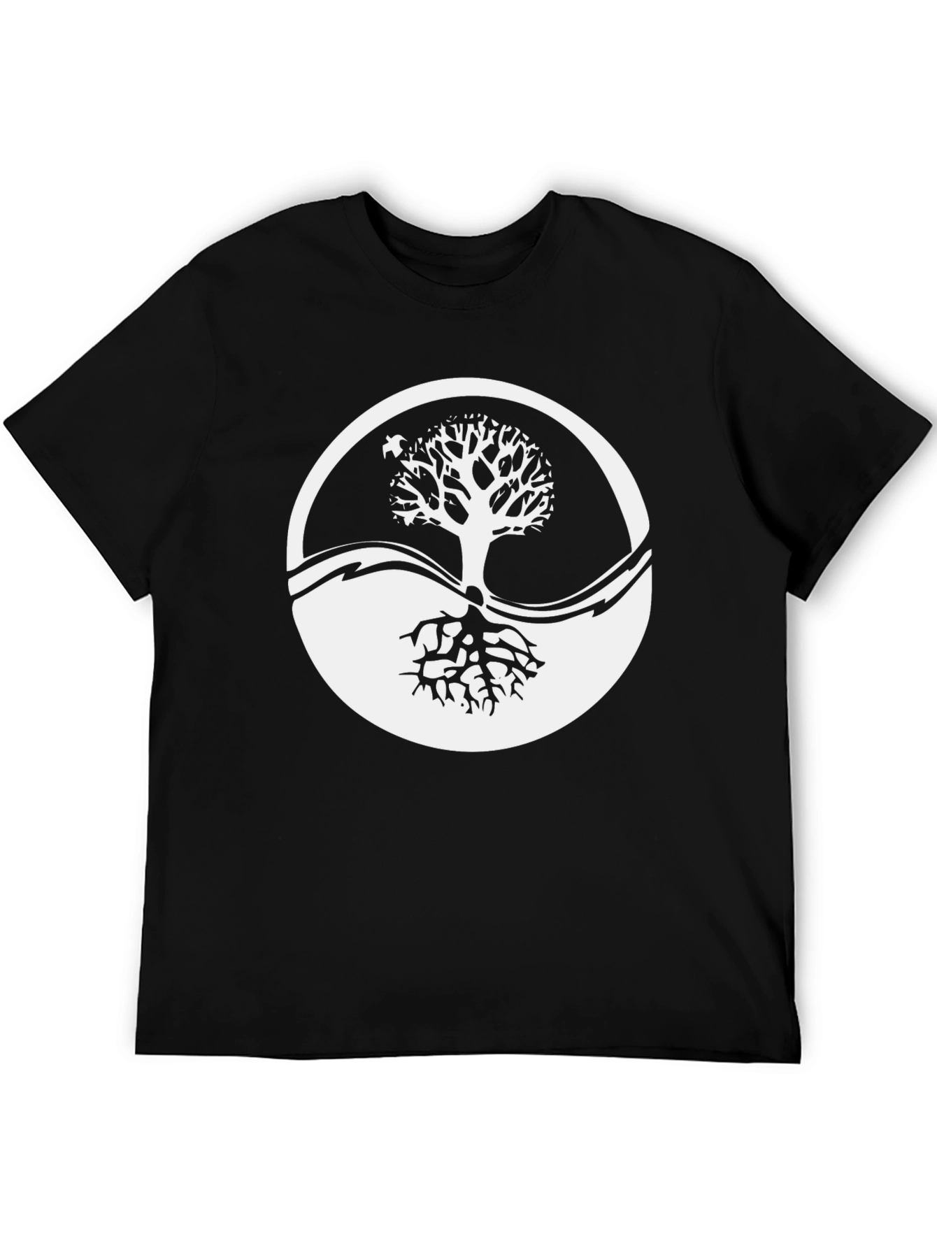 Yin Yang Tree Graphic Tee - Balance & Harmony