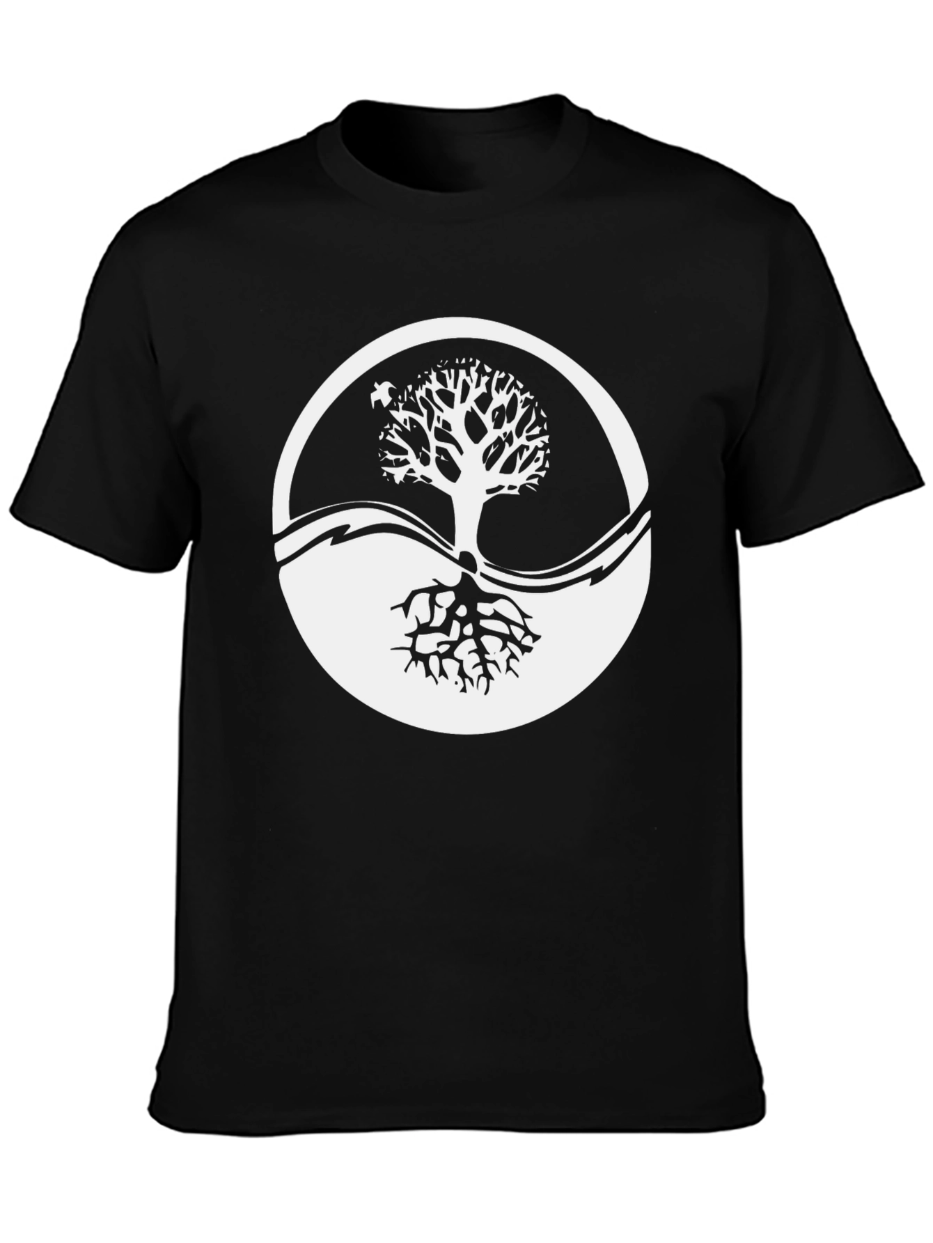 Yin Yang Tree Graphic Tee - Balance & Harmony
