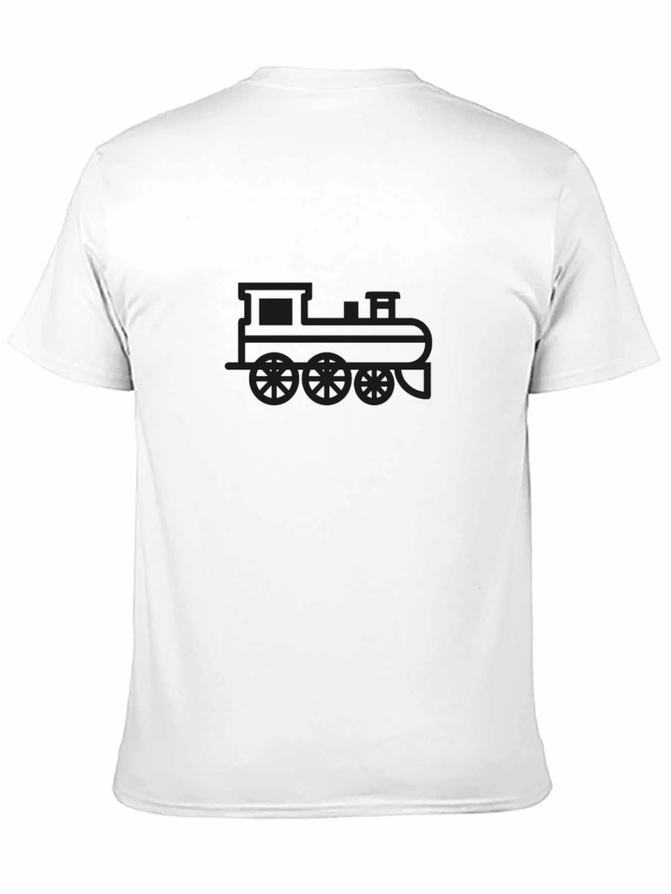 Train Graphic Tee - Black Cotton