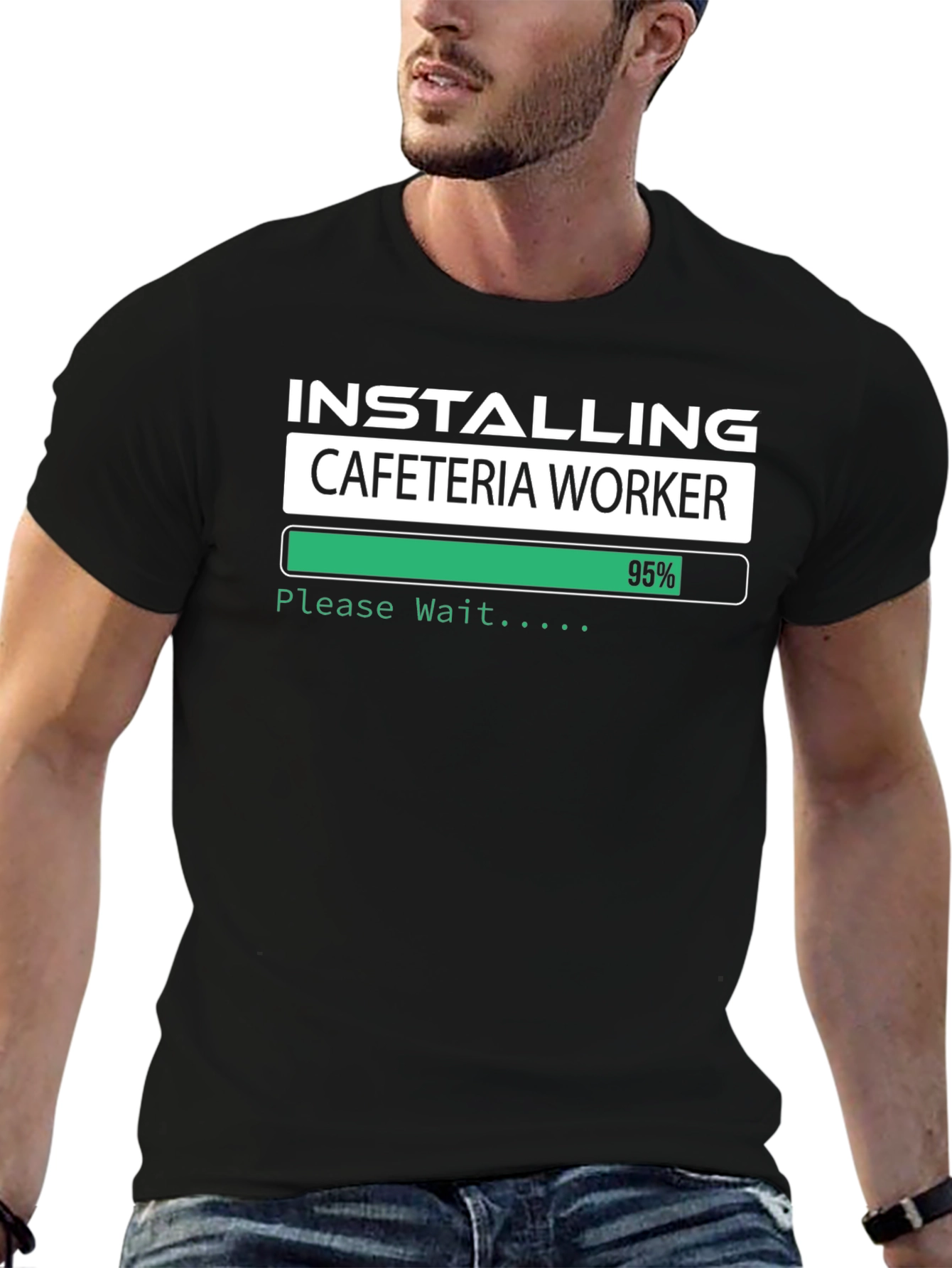Installing Cafeteria Worker T-Shirt