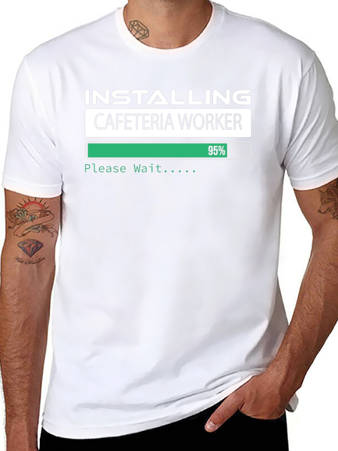 Installing Cafeteria Worker T-Shirt
