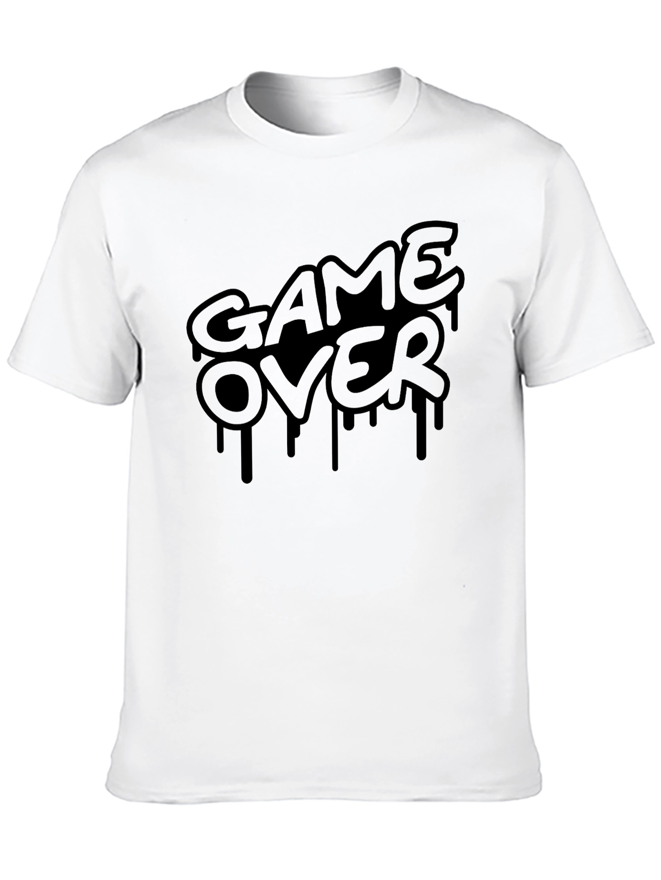 Game Over Graphic T-Shirt - Black Gamer Tee