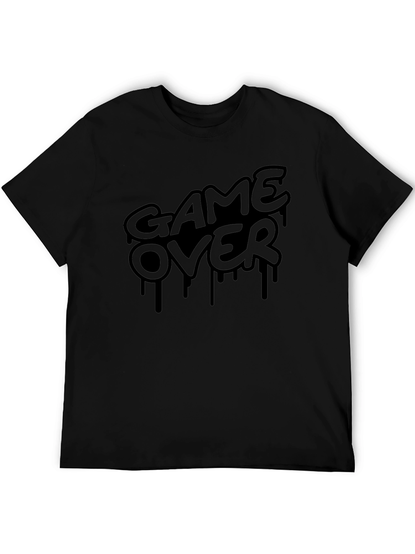 Game Over Graphic T-Shirt - Black Gamer Tee