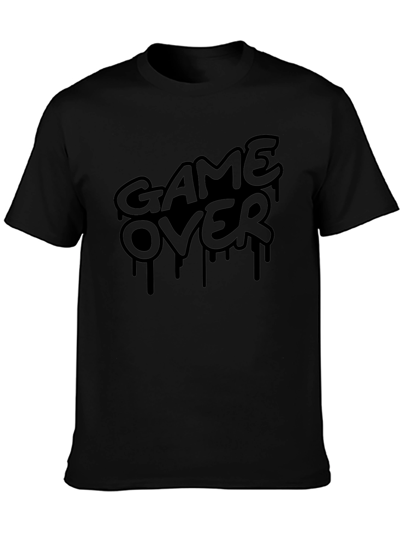 Game Over Graphic T-Shirt - Black Gamer Tee