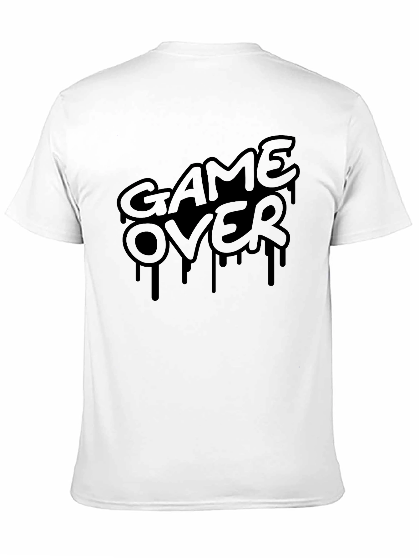 Game Over Graphic T-Shirt - Black Gamer Tee