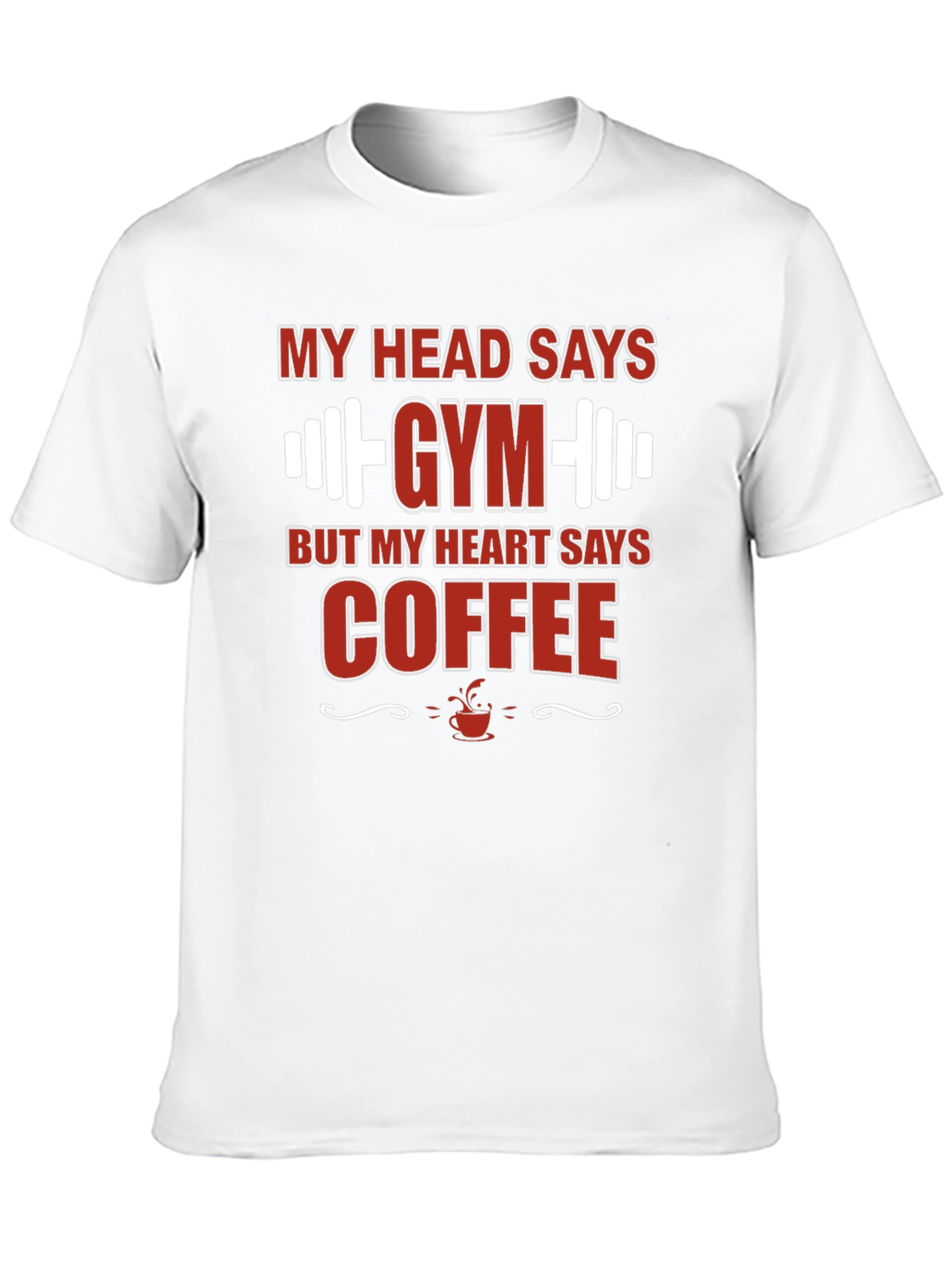 Gym and Coffee Mens Graphic Tee