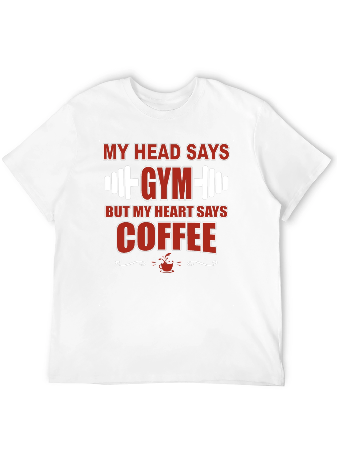 Gym and Coffee Mens Graphic Tee