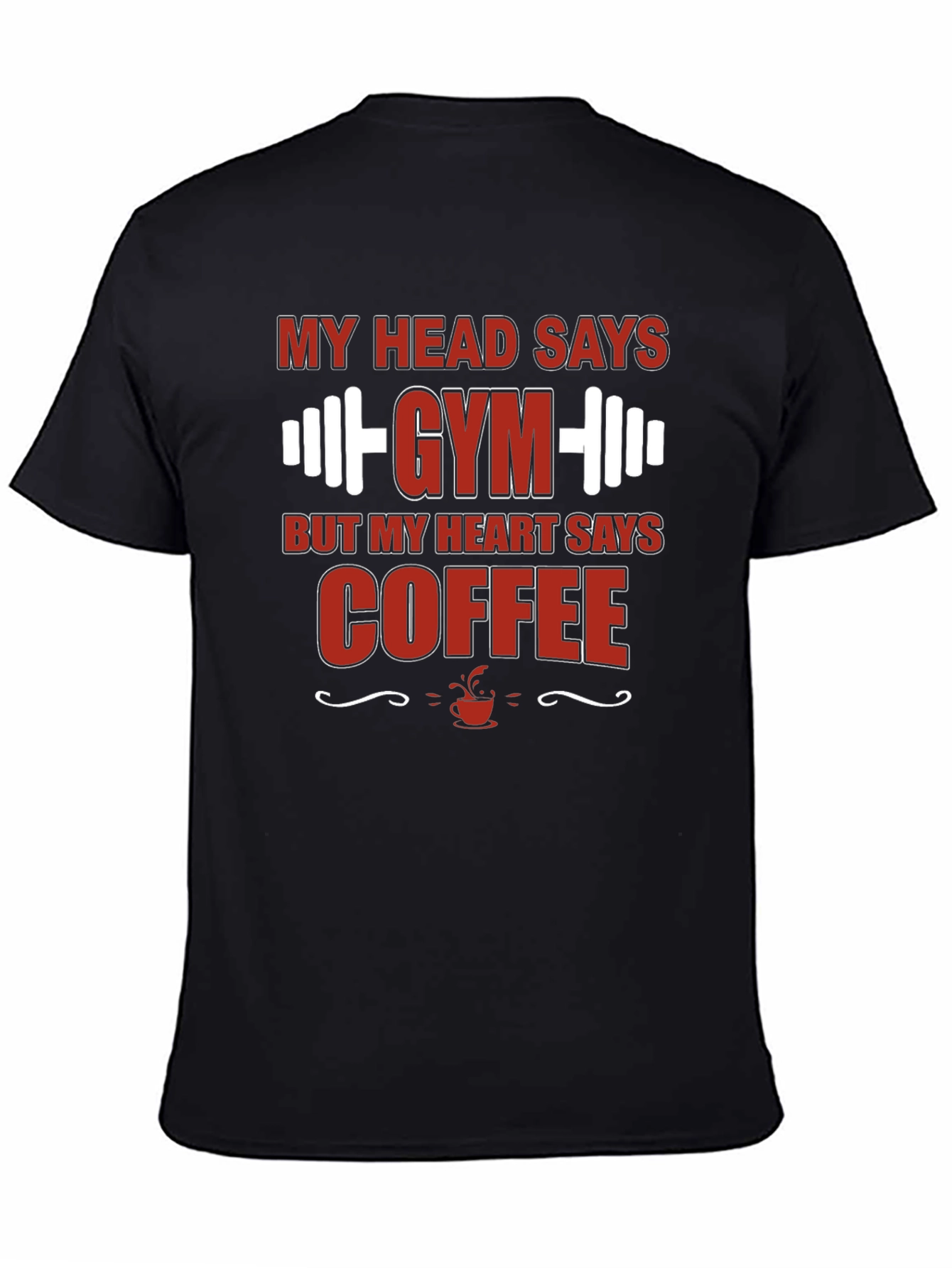 Gym and Coffee Mens Graphic Tee