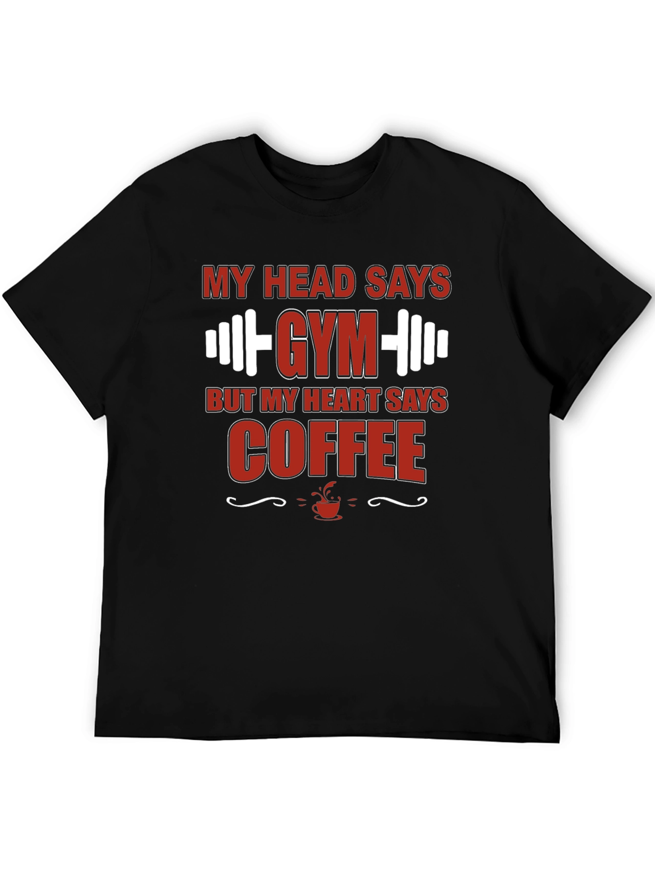 Gym and Coffee Mens Graphic Tee