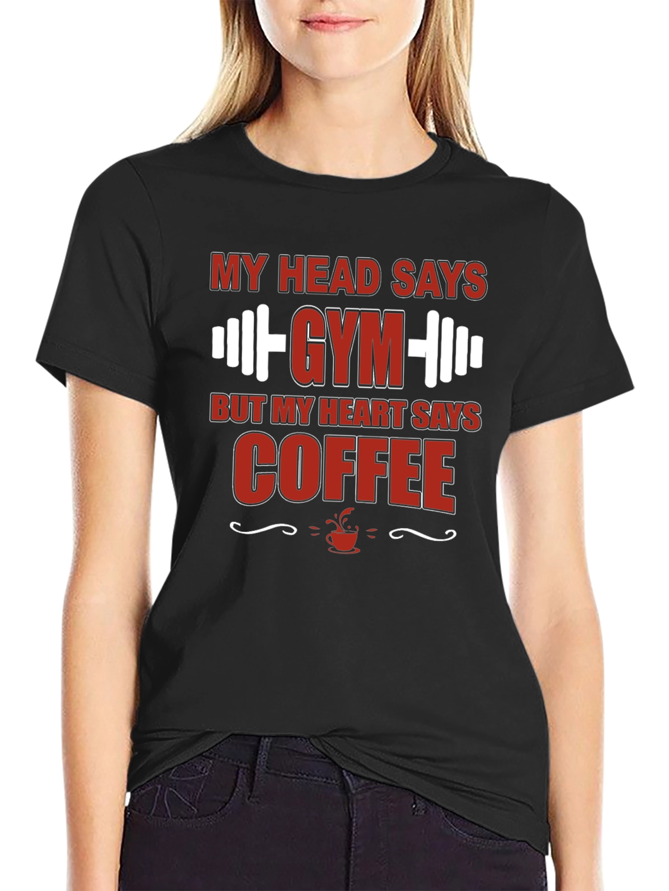 Gym and Coffee Mens Graphic Tee