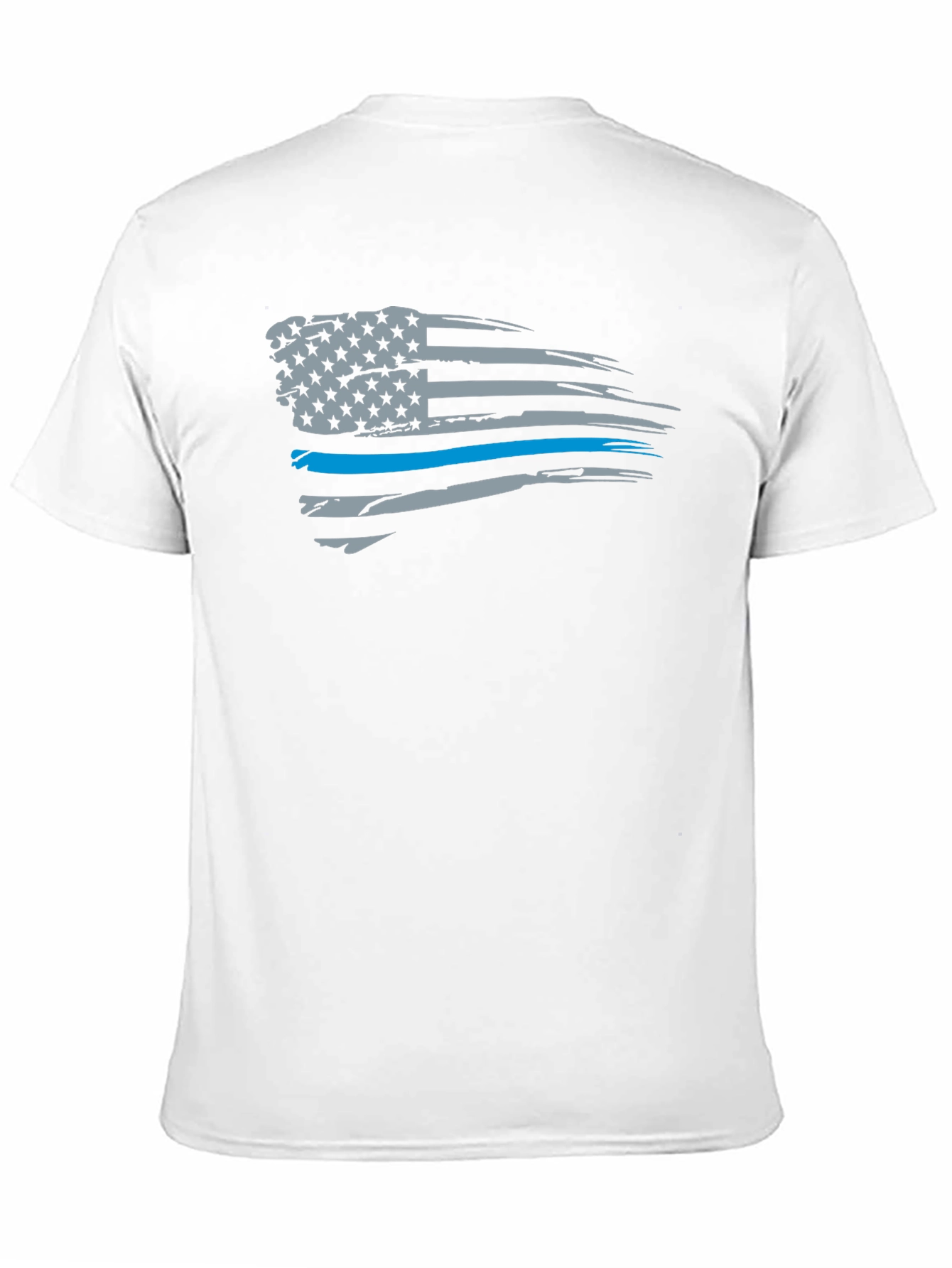 Thin Blue Line American Flag T-Shirt