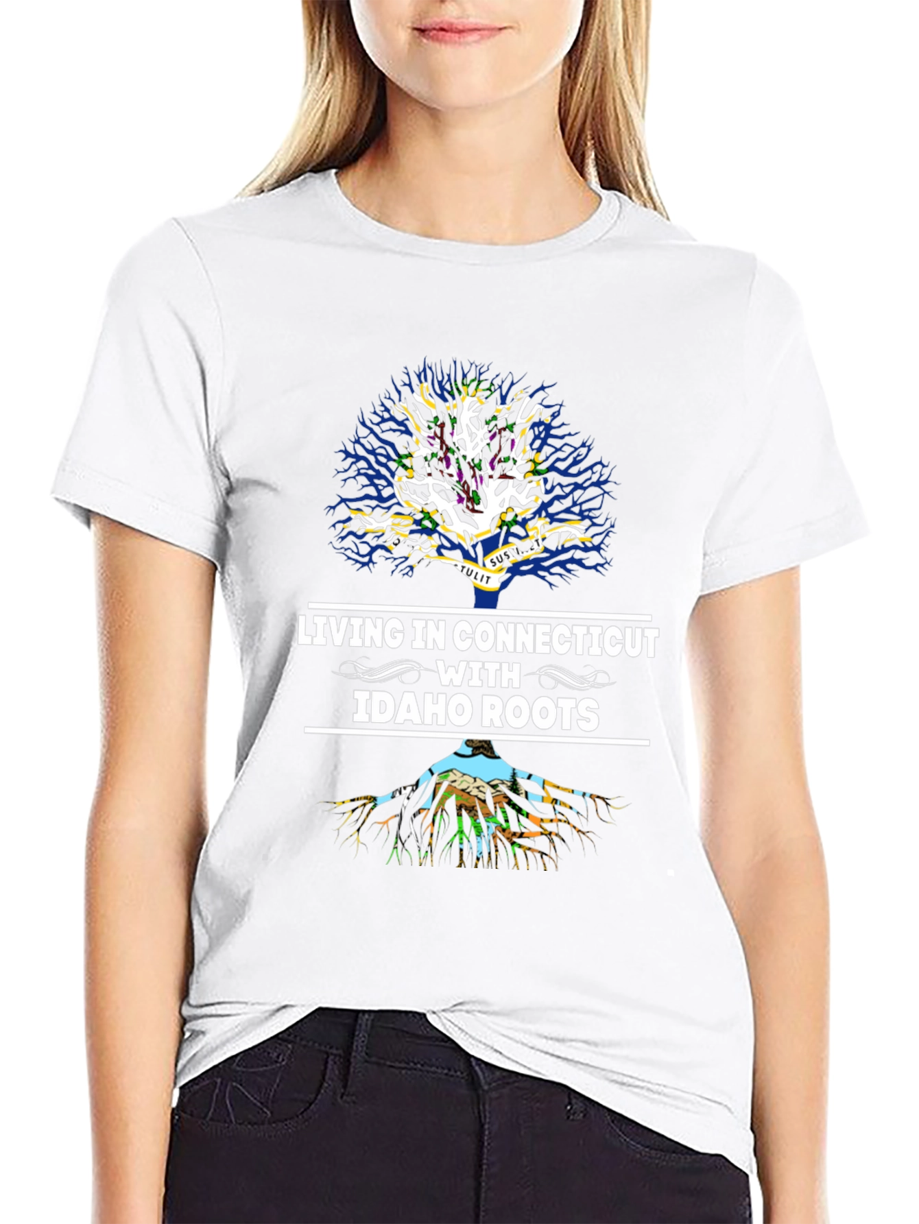 Connecticut T-Shirt: Idaho Roots