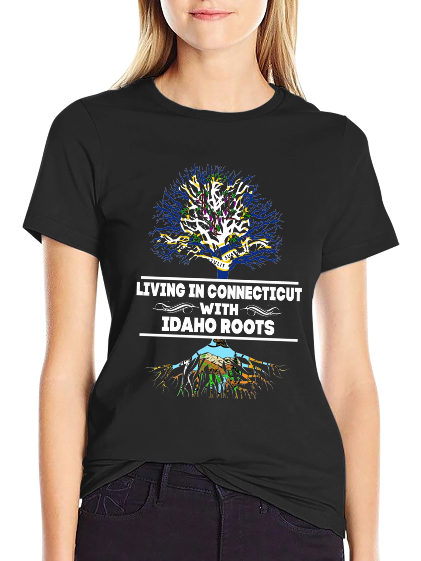 Connecticut T-Shirt: Idaho Roots