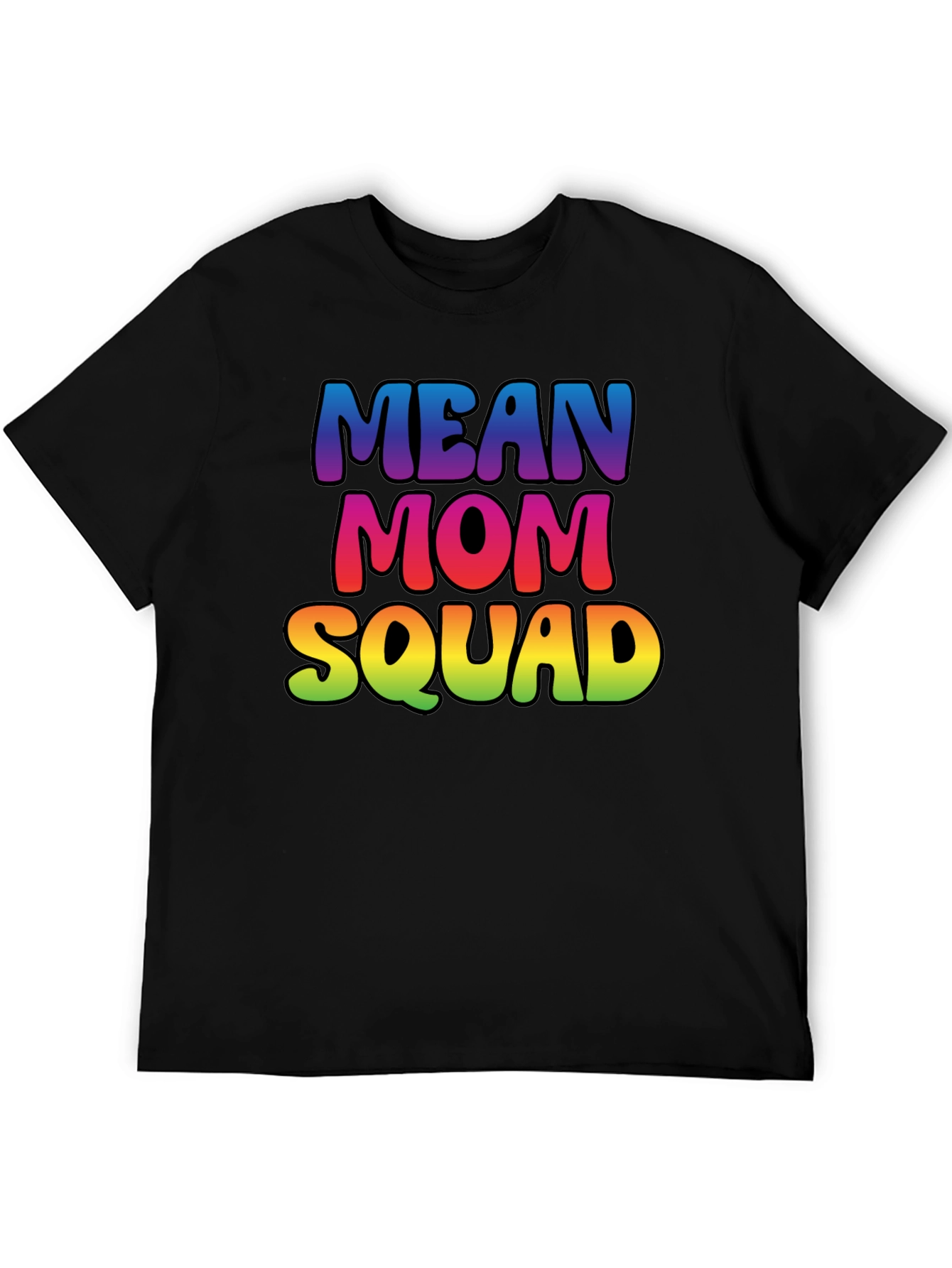Mean Mom Squad Rainbow Graphic Tee