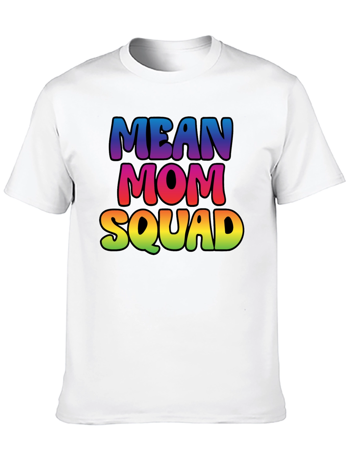 Mean Mom Squad Rainbow Graphic Tee