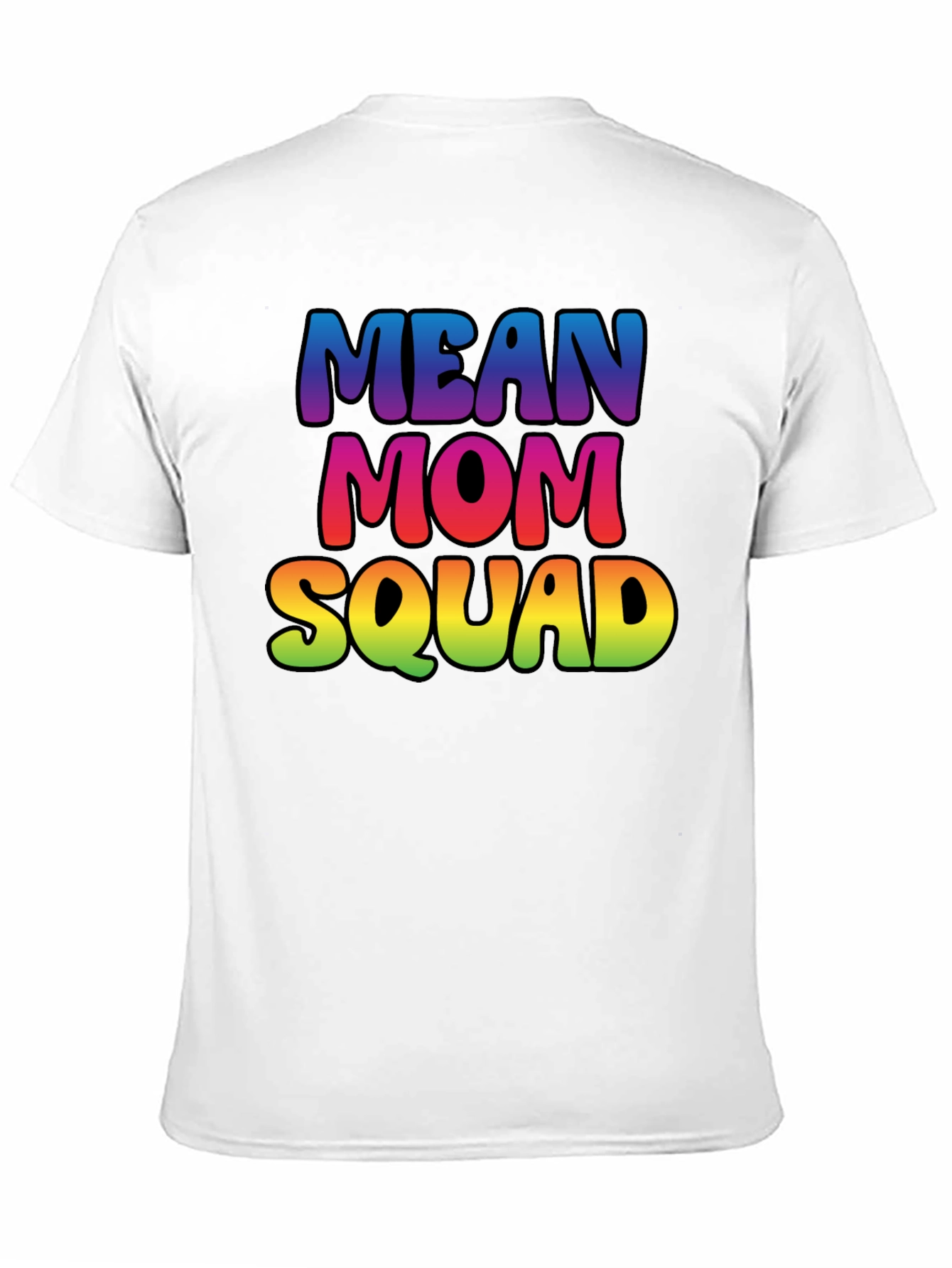Mean Mom Squad Rainbow Graphic Tee