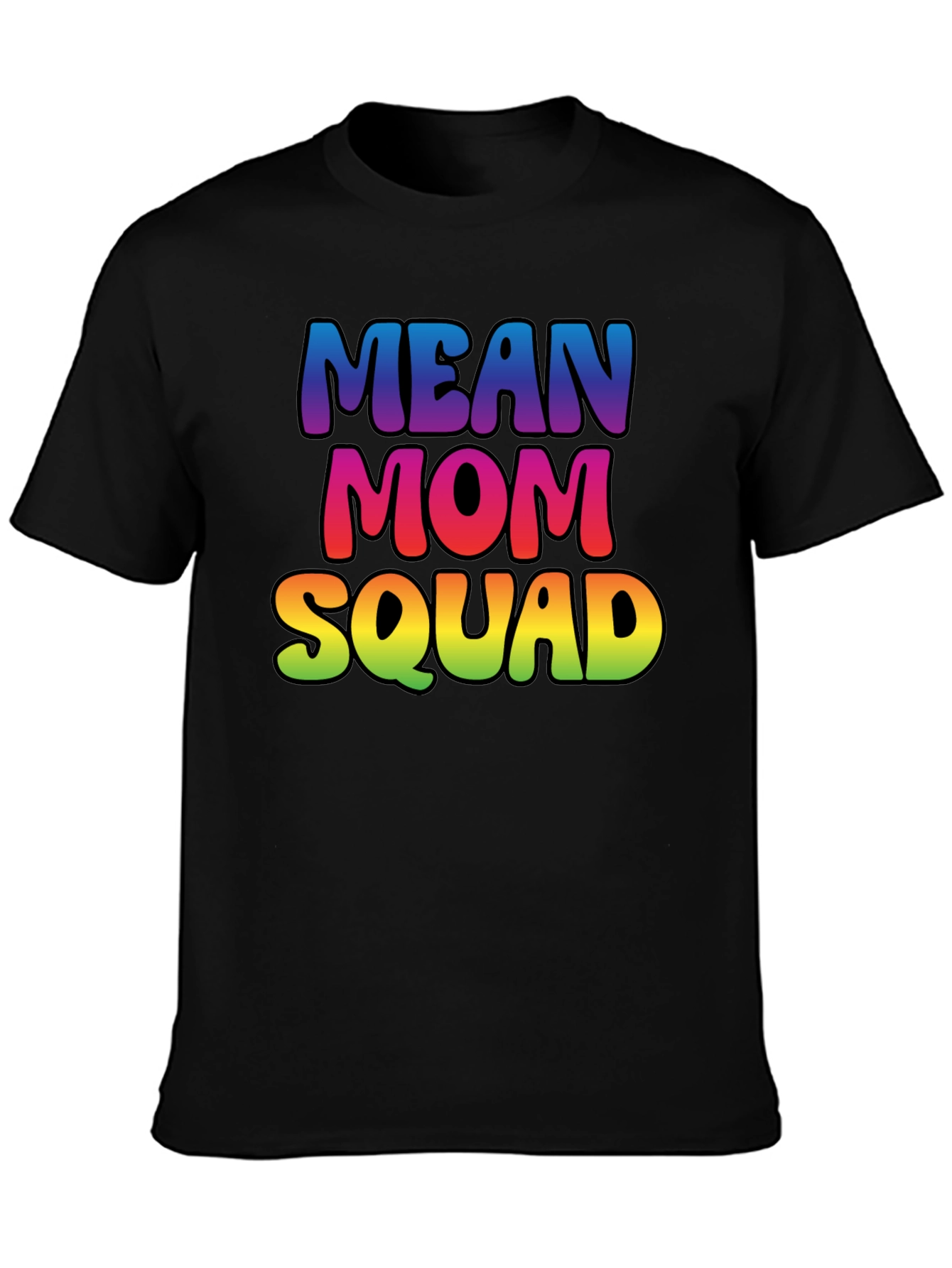 Mean Mom Squad Rainbow Graphic Tee