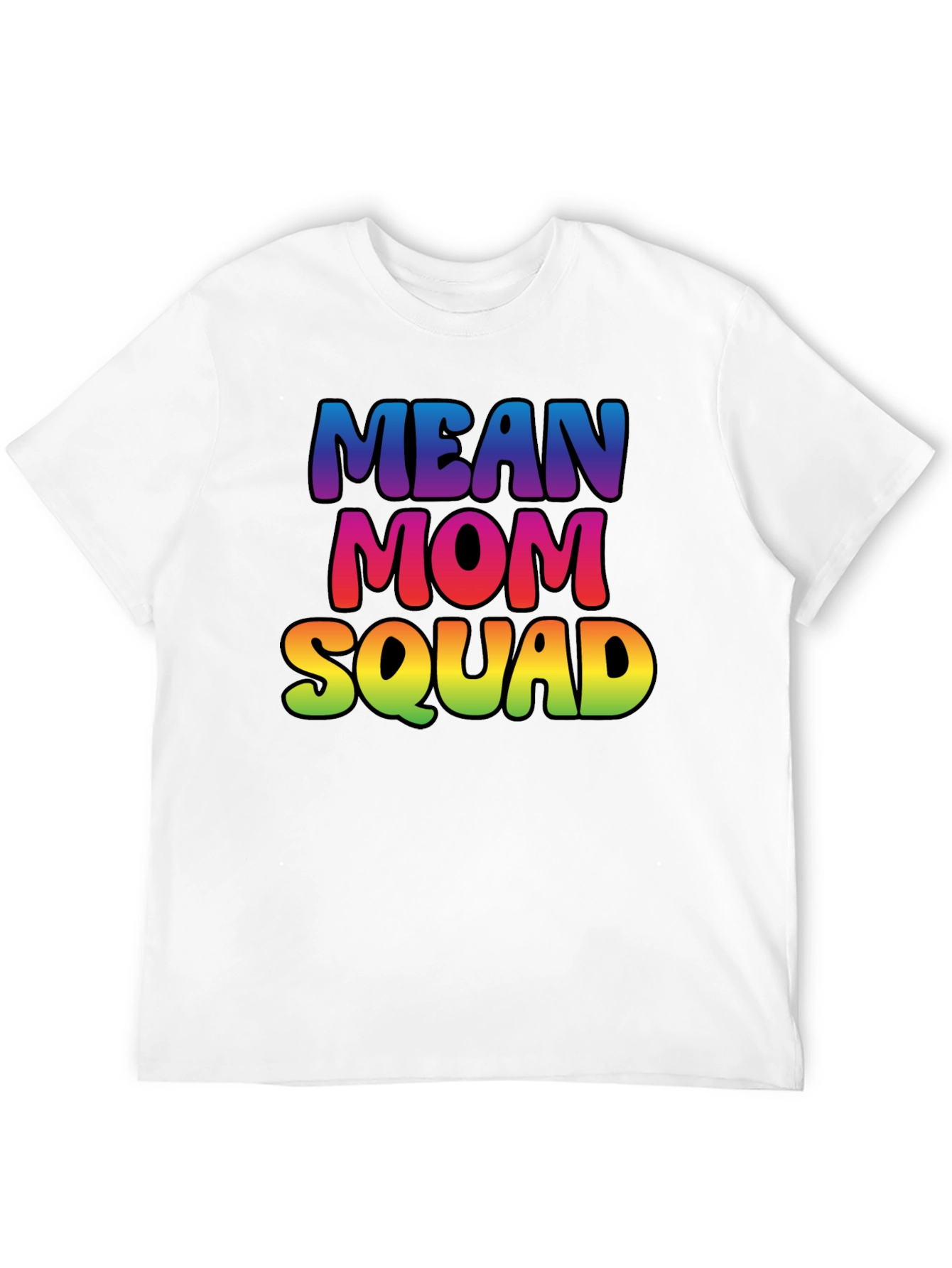 Mean Mom Squad Rainbow Graphic Tee