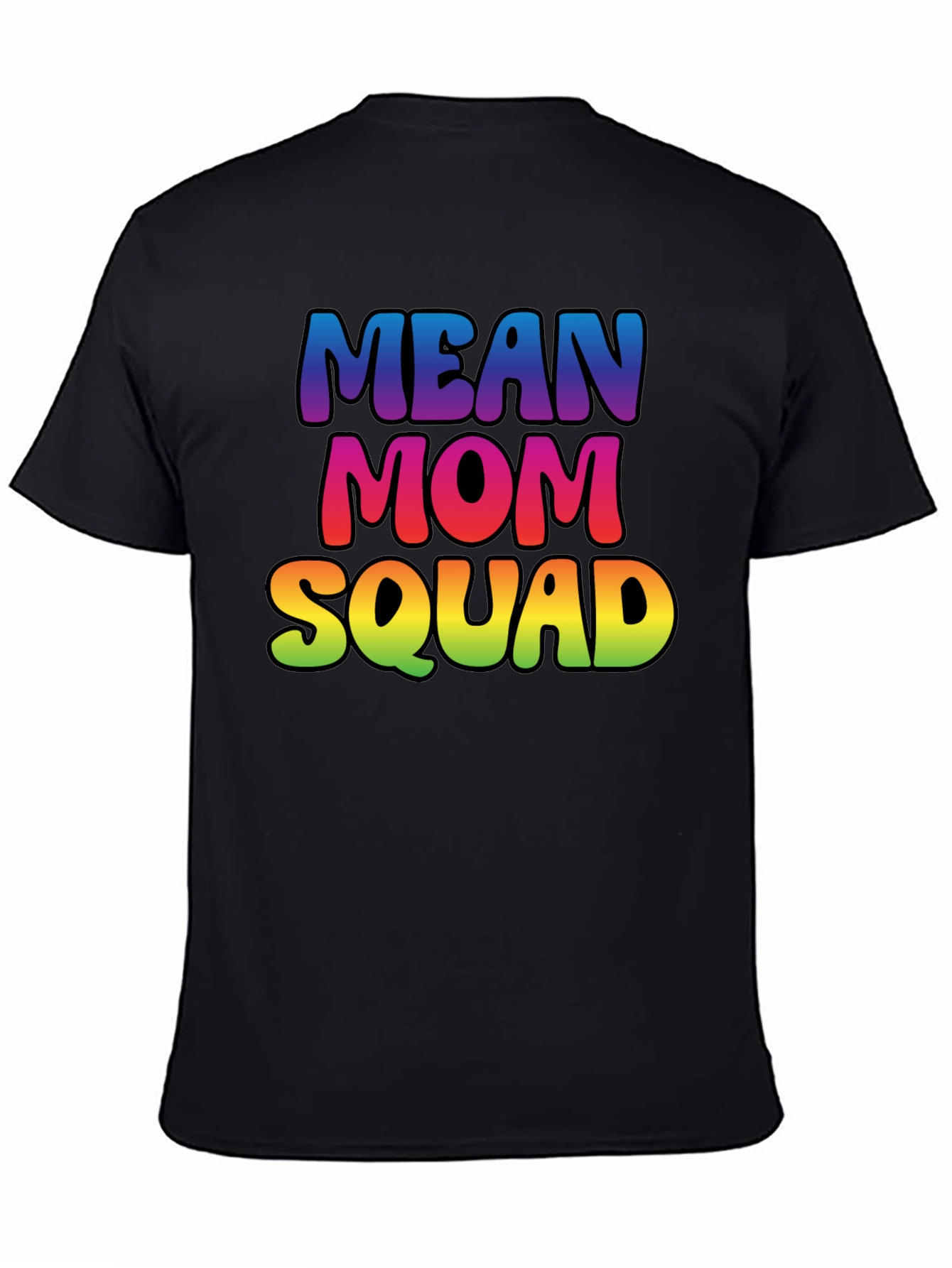 Mean Mom Squad Rainbow Graphic Tee