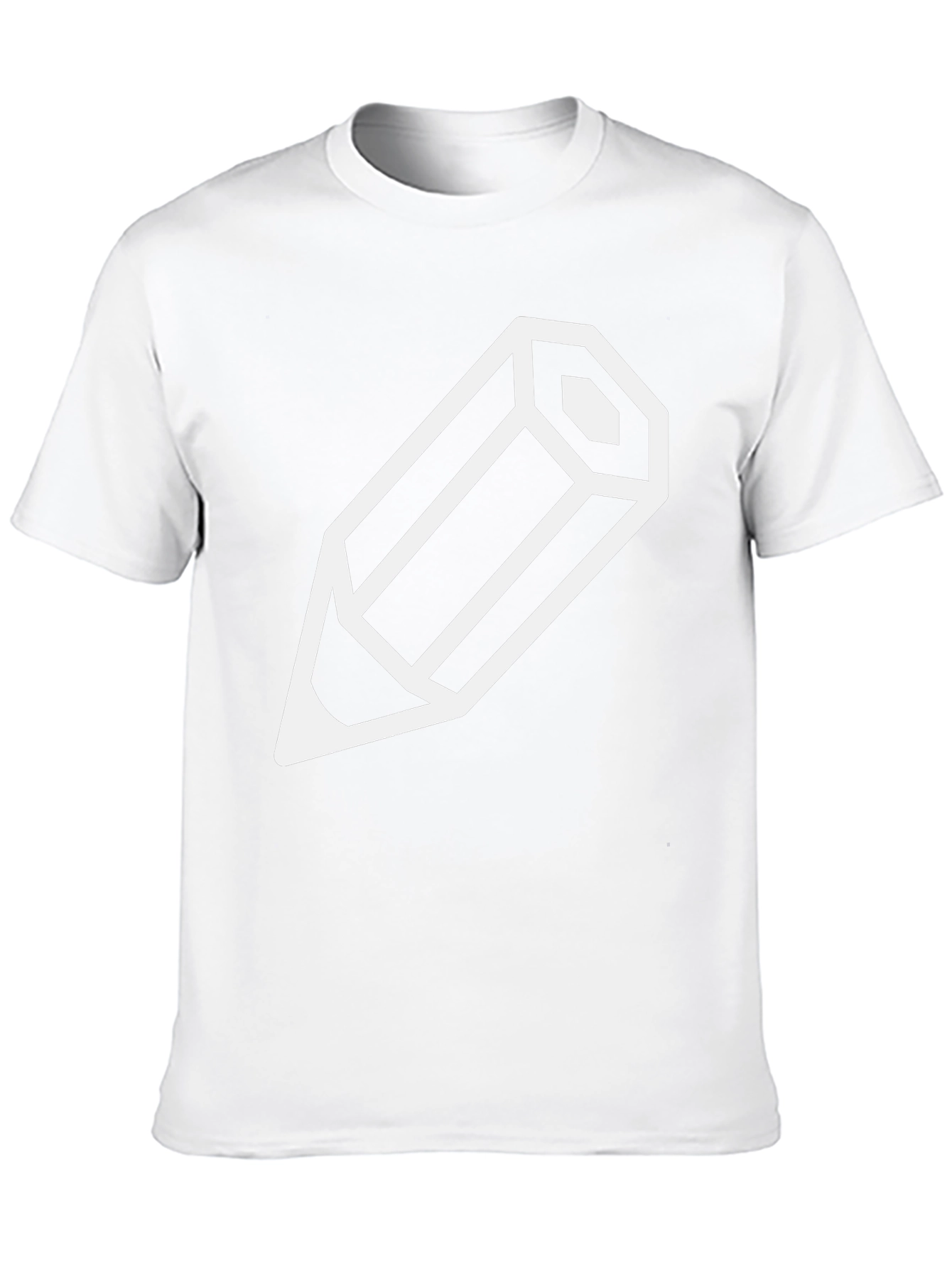 Pencil Graphic Tee - Black Cotton T-Shirt