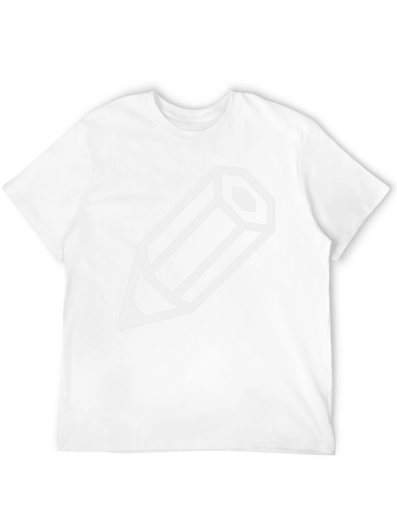 Pencil Graphic Tee - Black Cotton T-Shirt