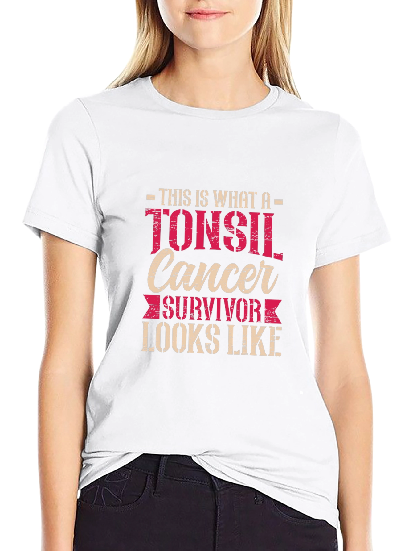 Tonsil Cancer Survivor Graphic T-Shirt