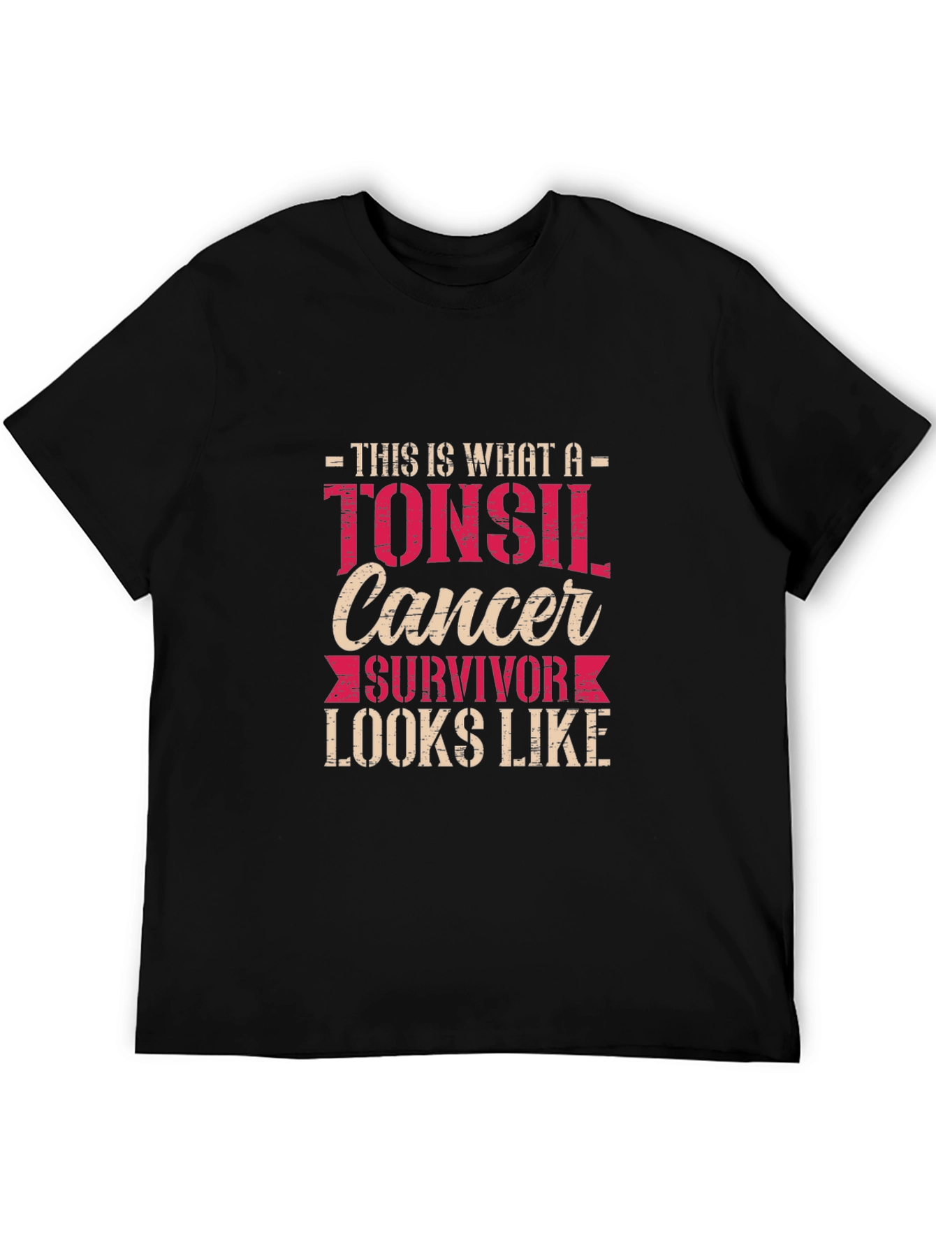Tonsil Cancer Survivor Graphic T-Shirt