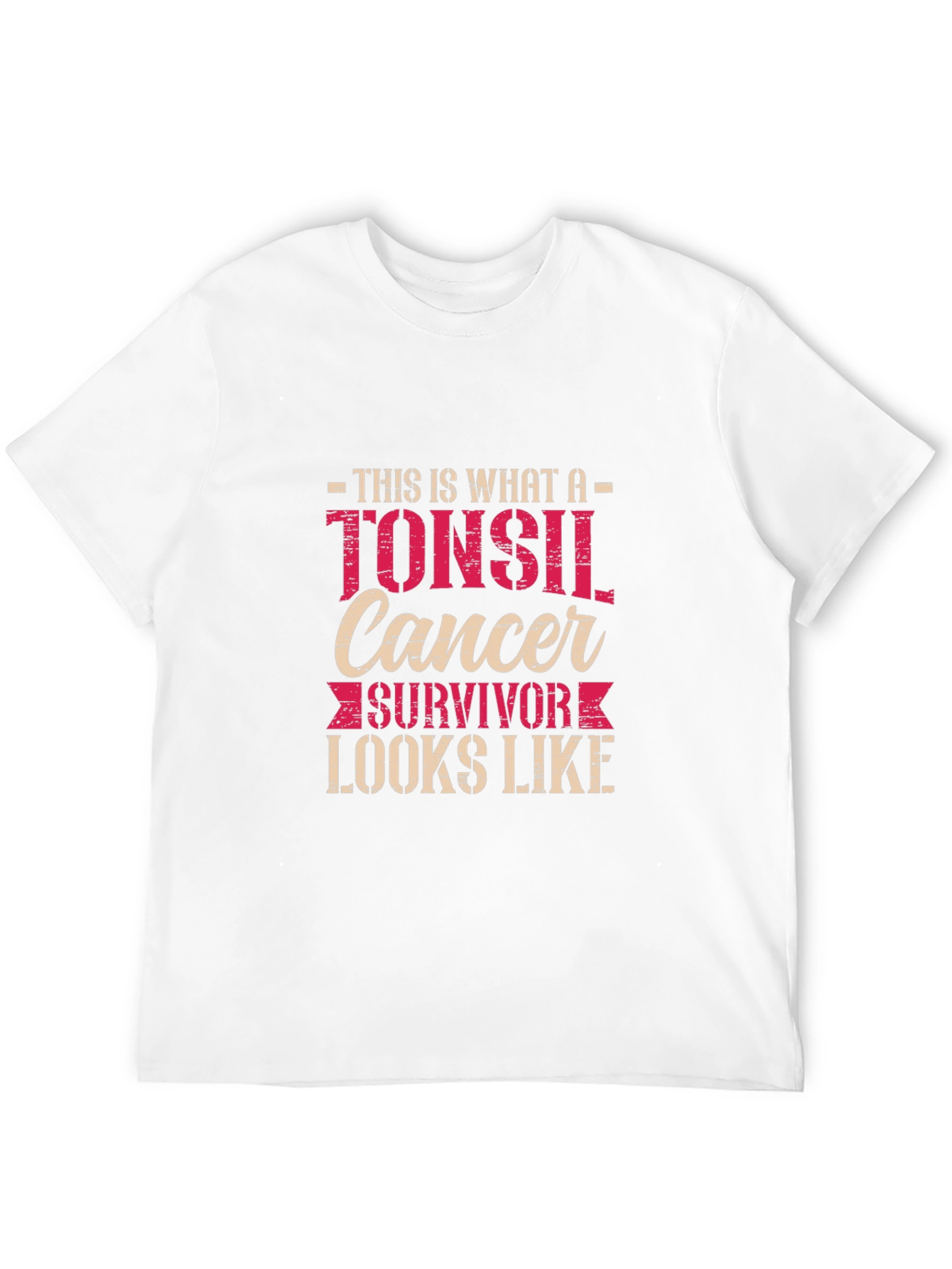 Tonsil Cancer Survivor Graphic T-Shirt