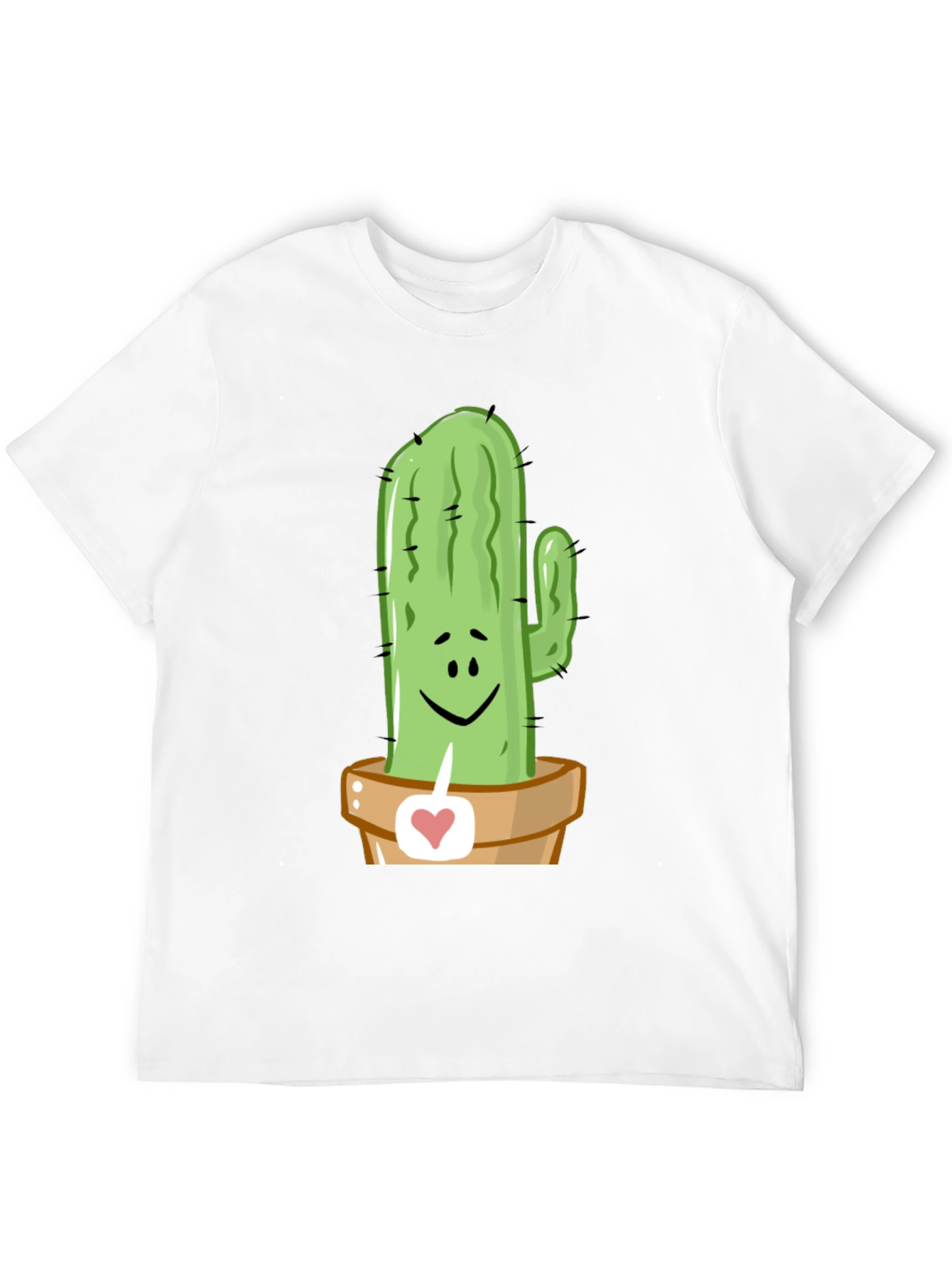 Cactus Love Graphic Tee - Unique Potted Plant Design