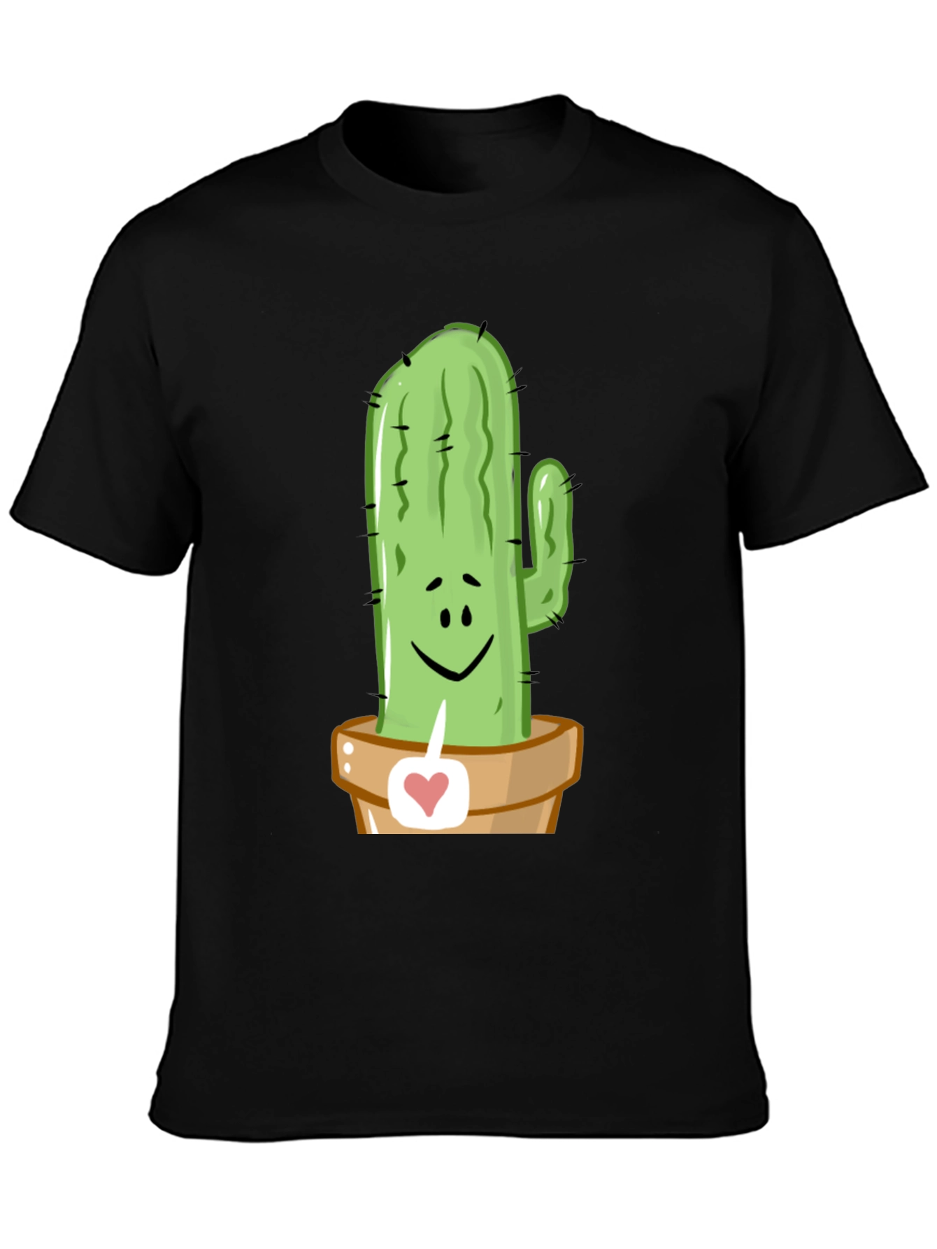 Cactus Love Graphic Tee - Unique Potted Plant Design