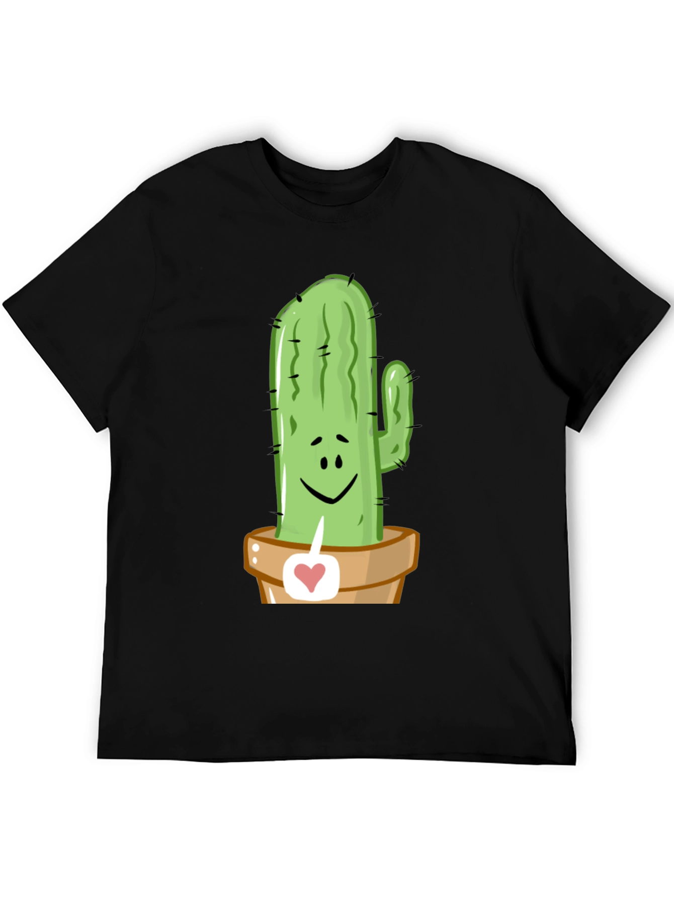 Cactus Love Graphic Tee - Unique Potted Plant Design