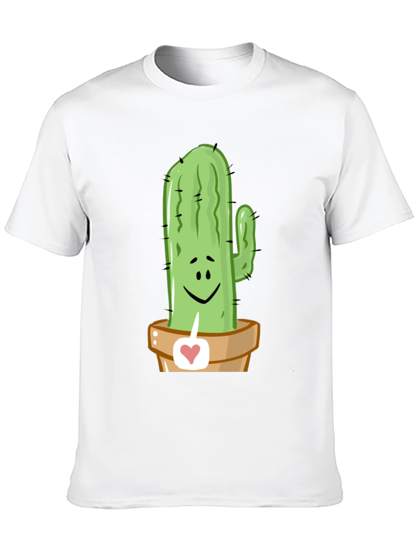 Cactus Love Graphic Tee - Unique Potted Plant Design