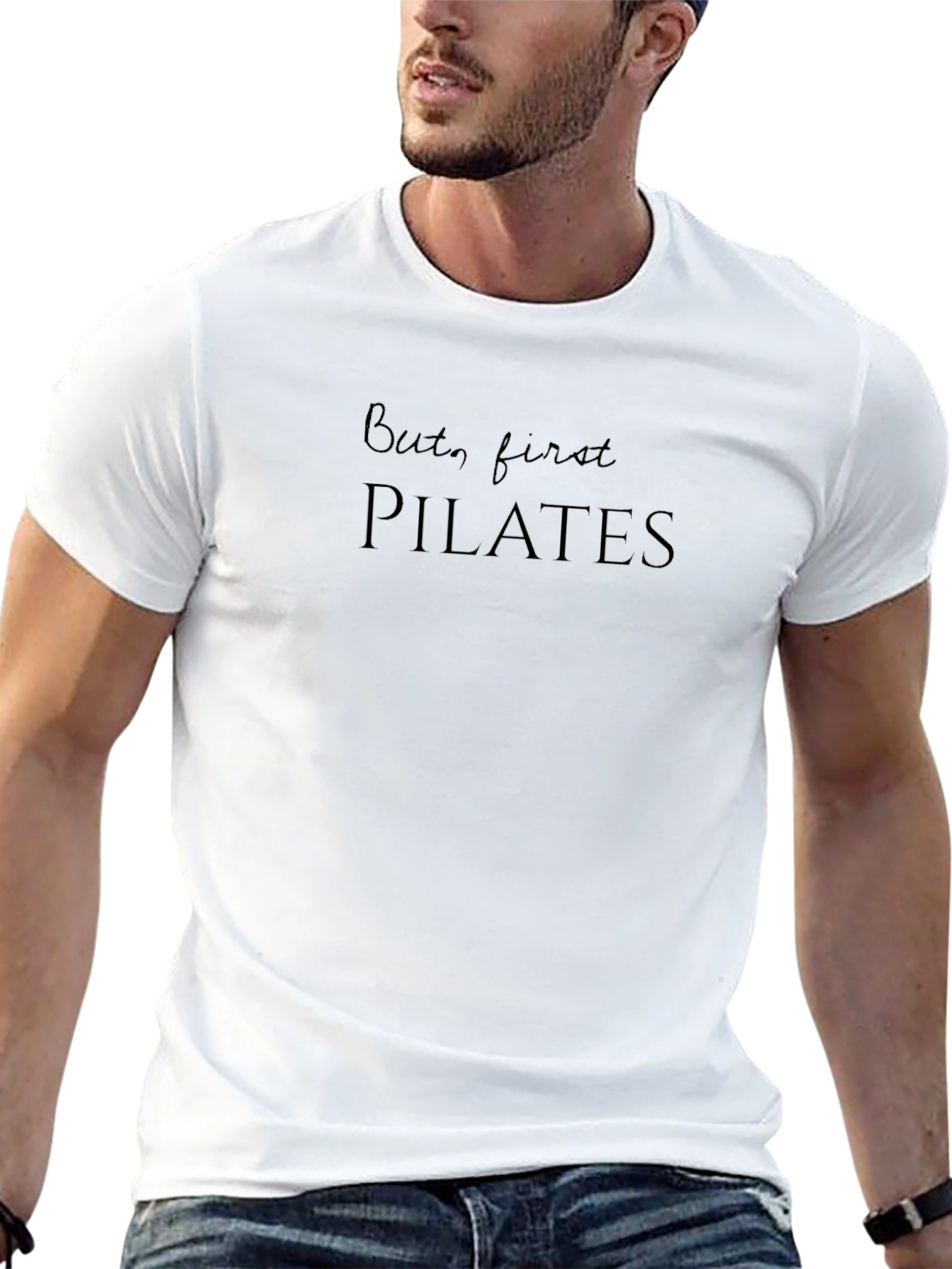 But first PILATES Black Graphic Tee