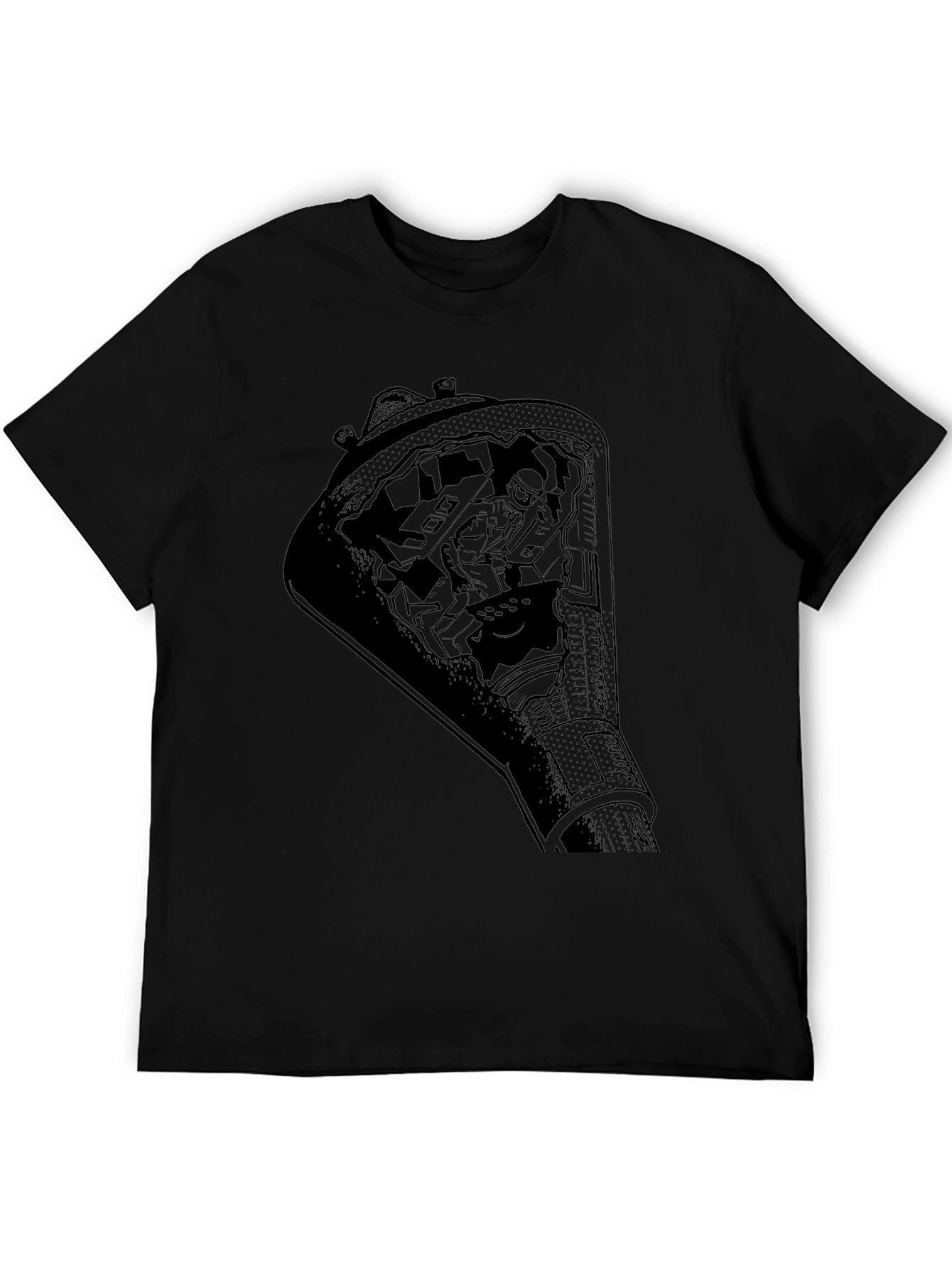 Astronaut Space Capsule Graphic T-Shirt
