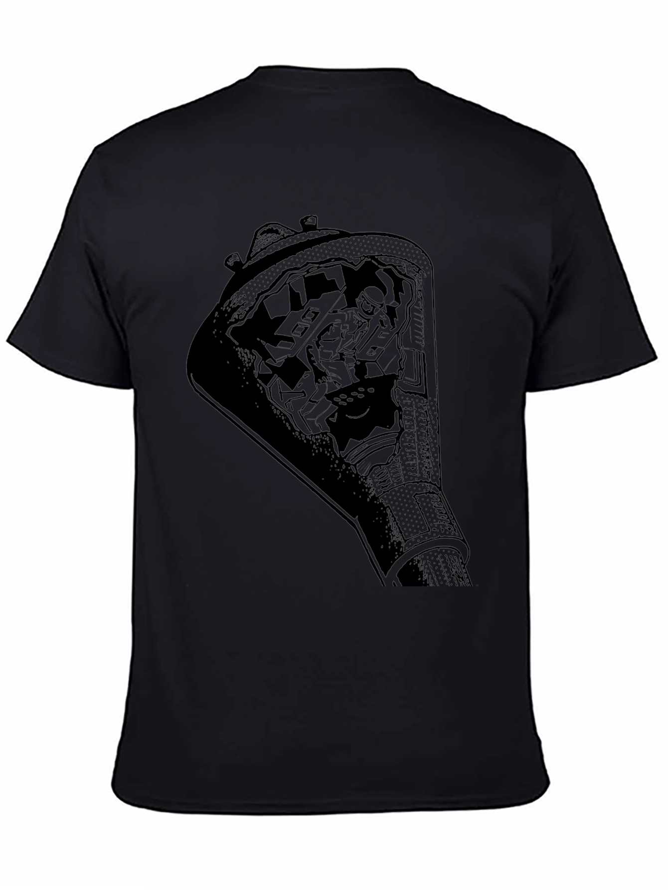 Astronaut Space Capsule Graphic T-Shirt