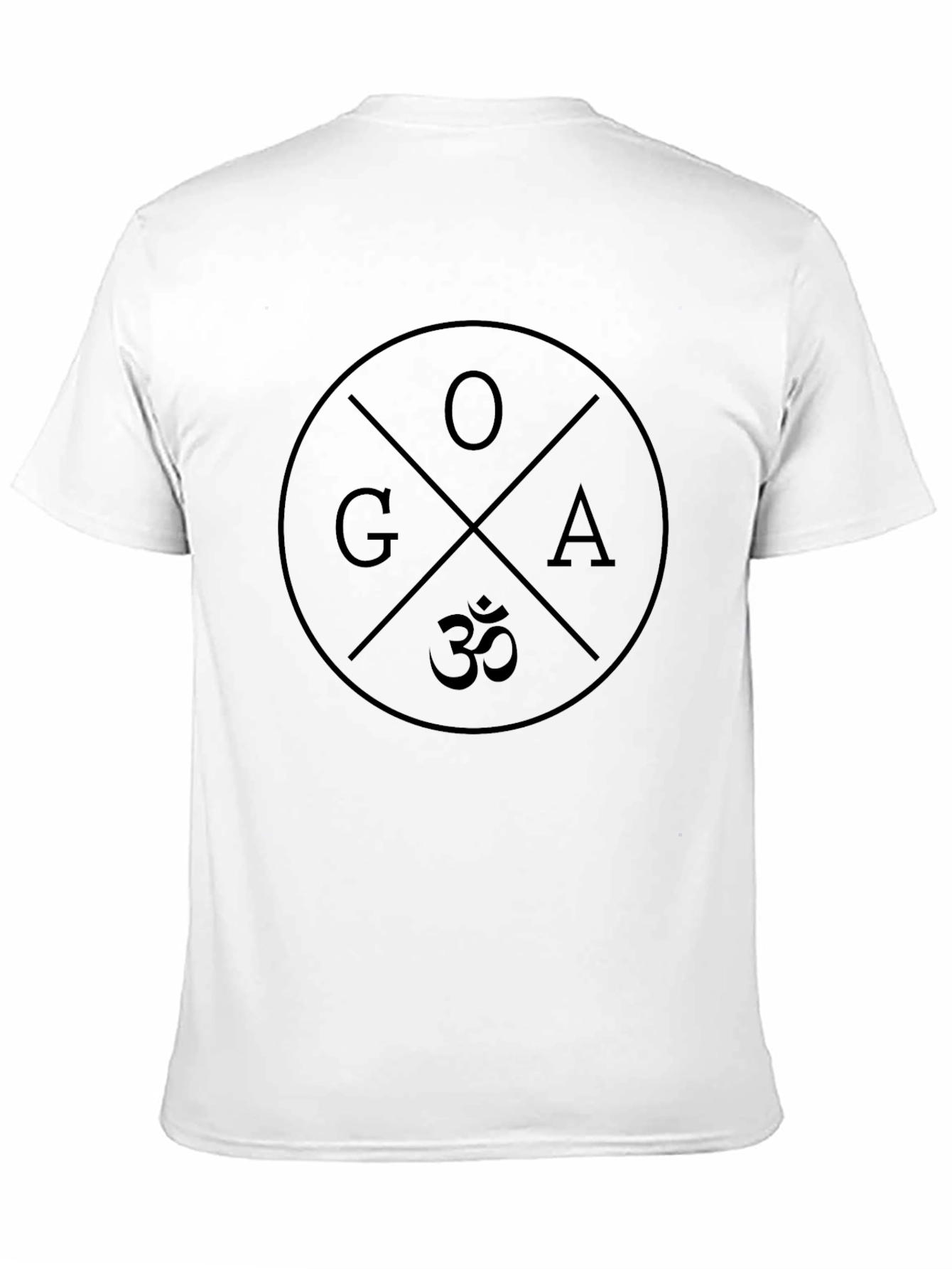 Mens Black Goa Print Graphic T-Shirt