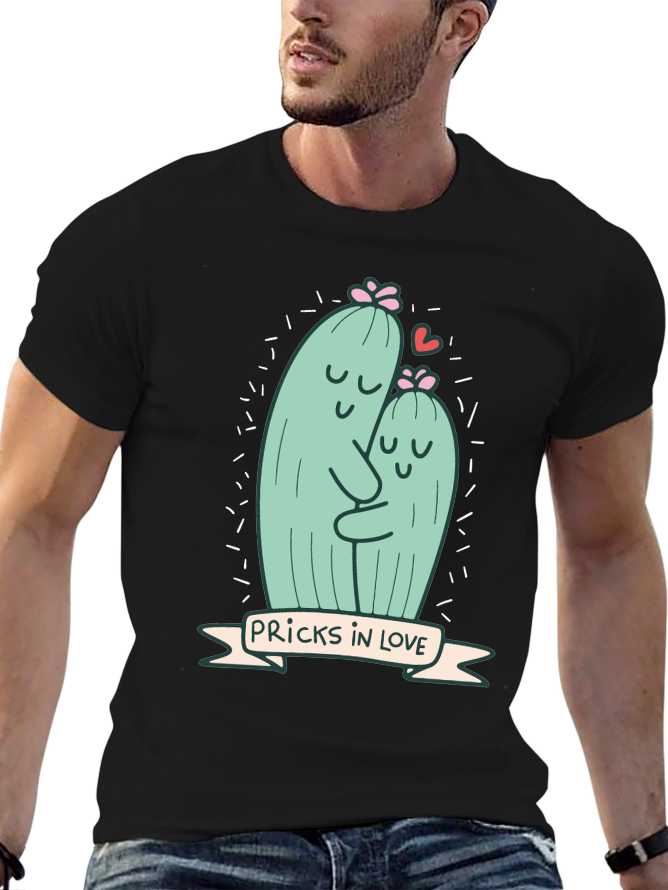 Pricks in Love Graphic Tee - Soft Cotton
