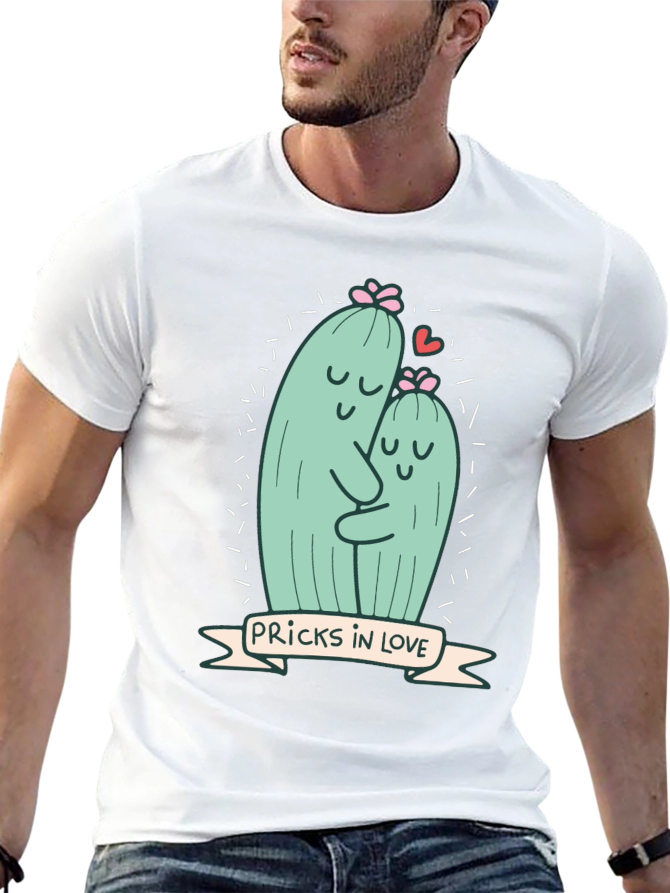 Pricks in Love Graphic Tee - Soft Cotton