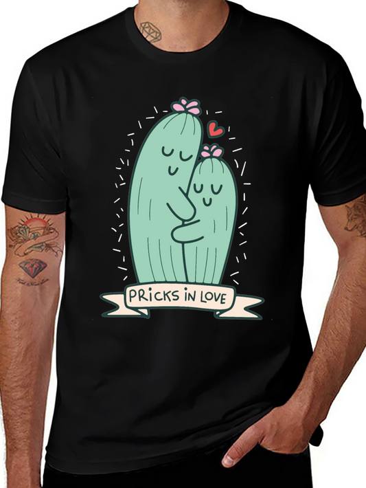 Pricks in Love Graphic Tee - Soft Cotton