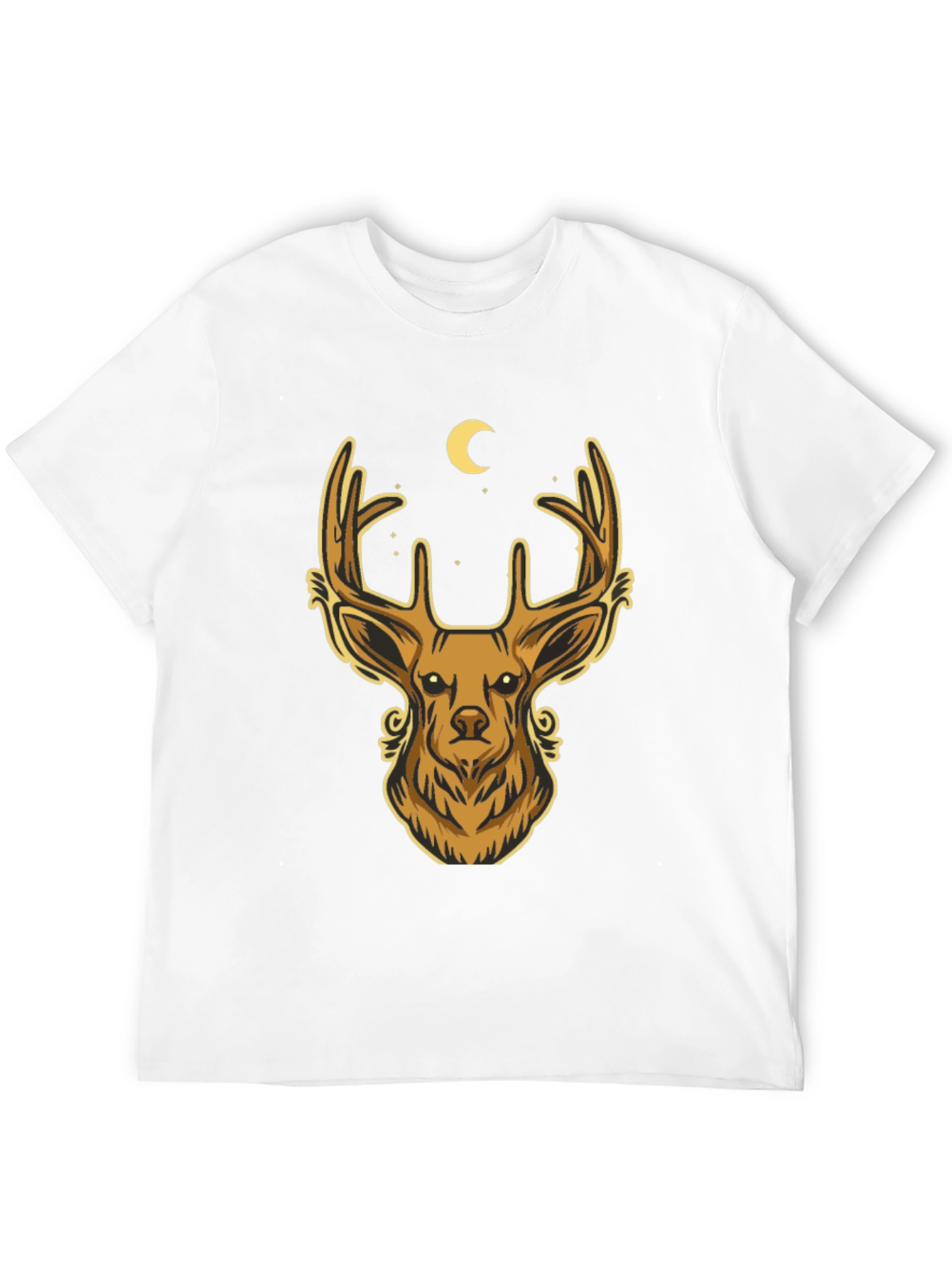 Deer Graphic T-Shirt - Mens Black Tee