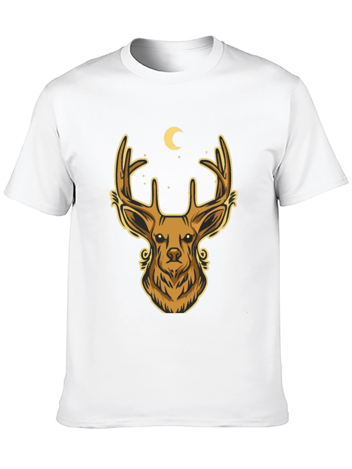Deer Graphic T-Shirt - Mens Black Tee
