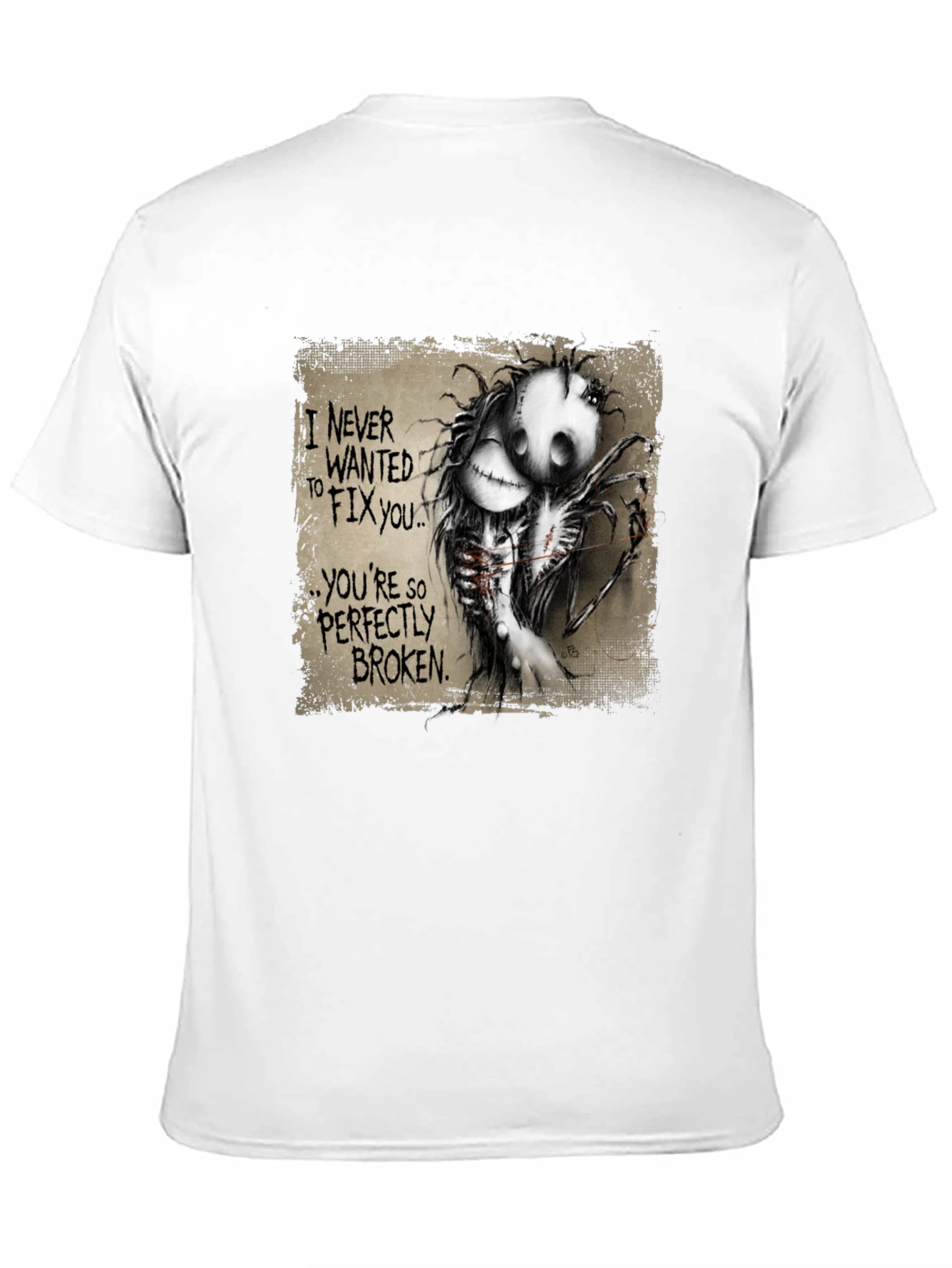 Perfectly Broken Graphic Tee - Unisex Black T-Shirt