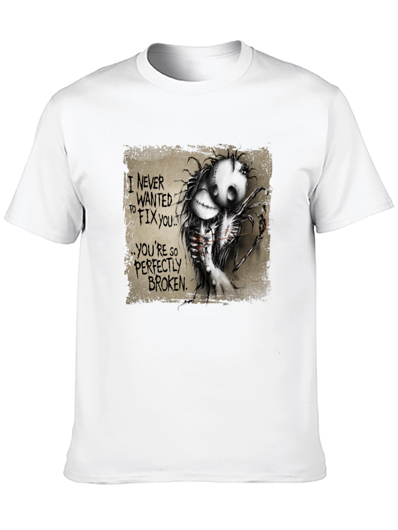 Perfectly Broken Graphic Tee - Unisex Black T-Shirt