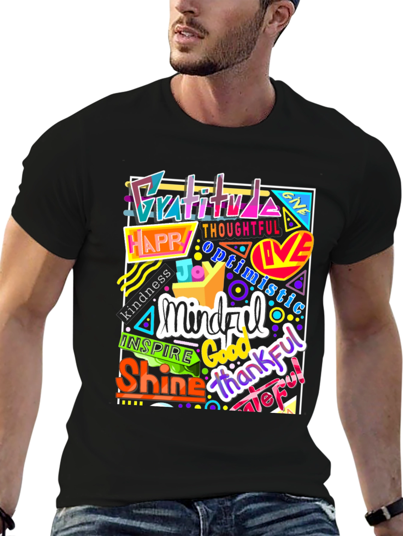 Inspirational Word Art Graphic T-Shirt