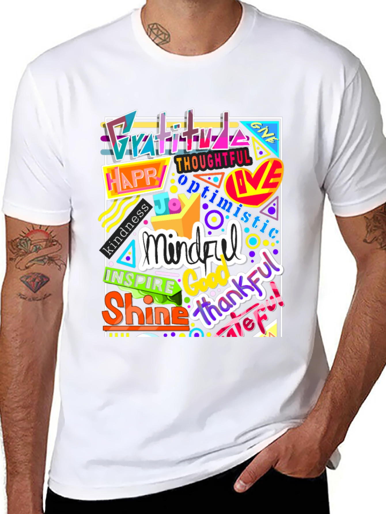 Inspirational Word Art Graphic T-Shirt