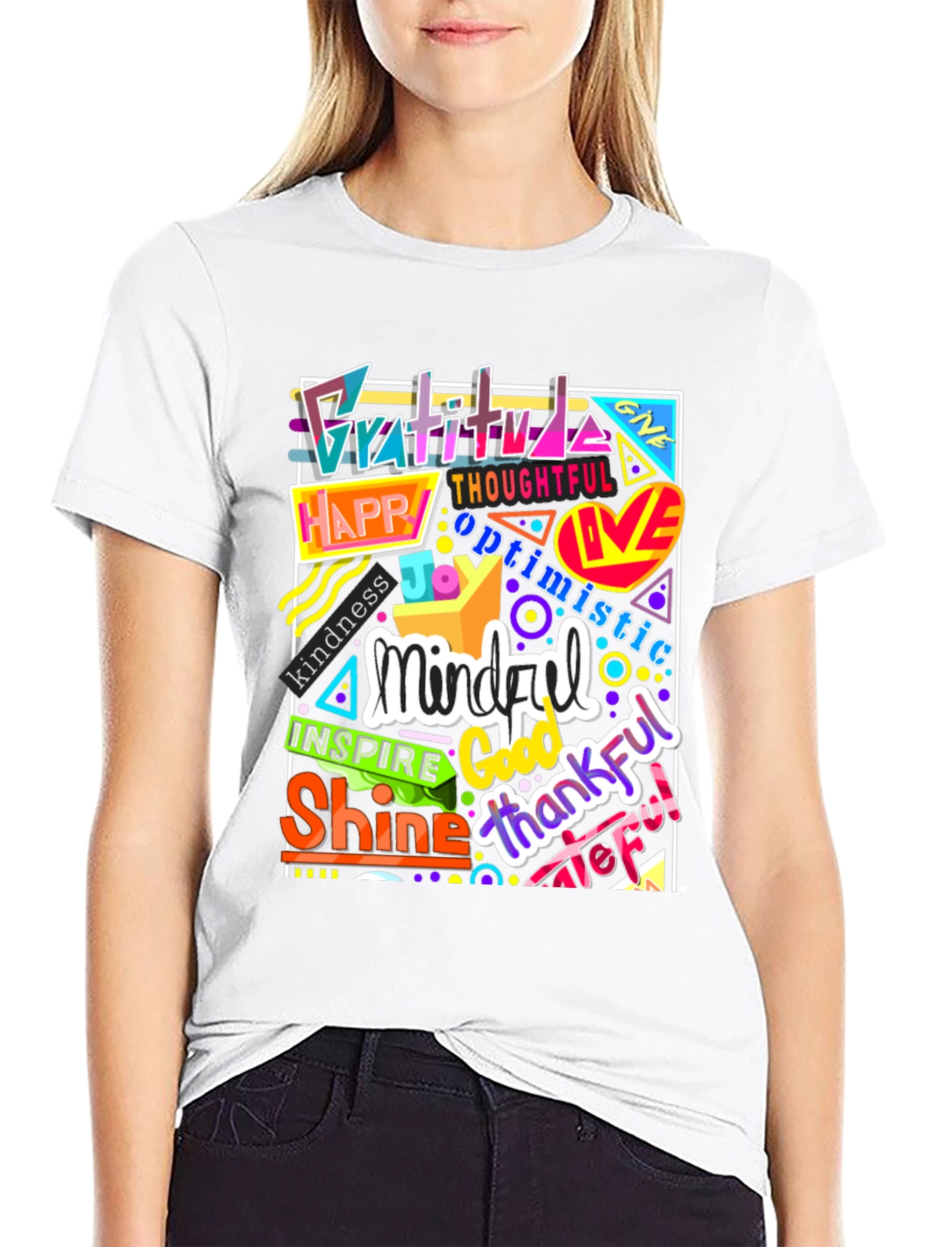 Inspirational Word Art Graphic T-Shirt